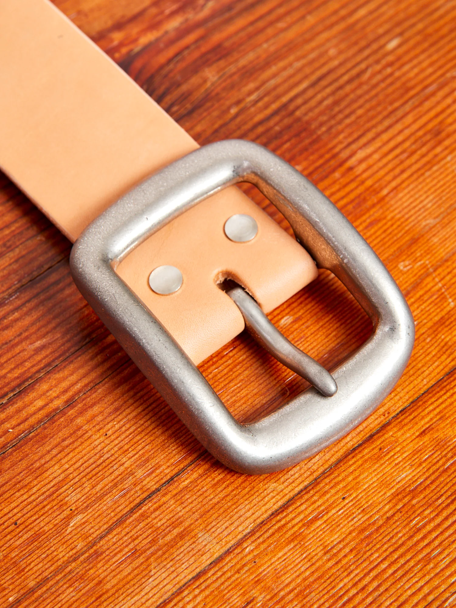 Heavyweight Curved Belt in Natural - Image 4