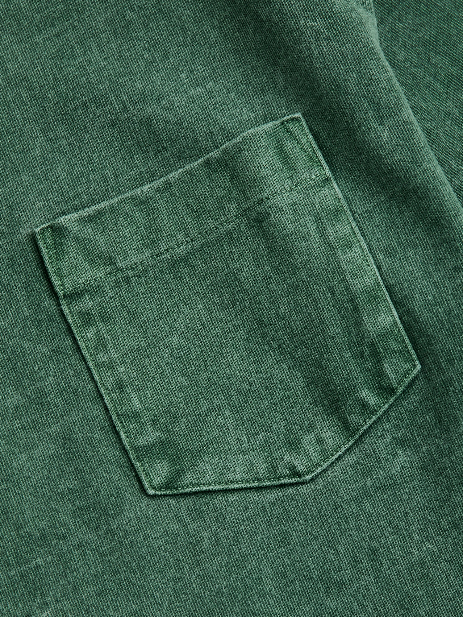 Heavyweight Pigment Dye Pocket T-Shirt in Faded Green - Image 4
