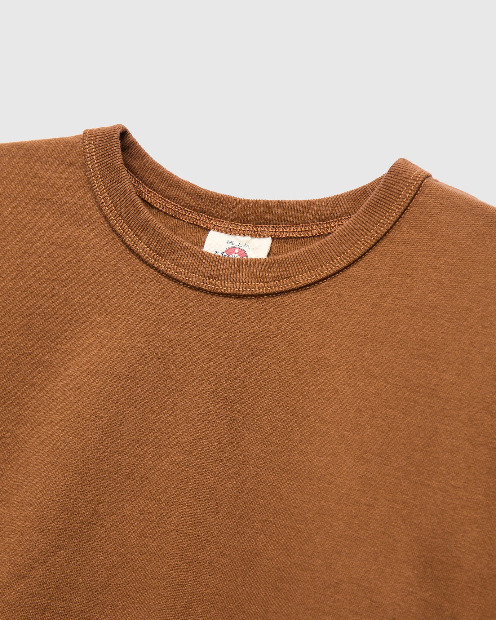 Heavyweight Solid T-Shirt in Brown - Image 4