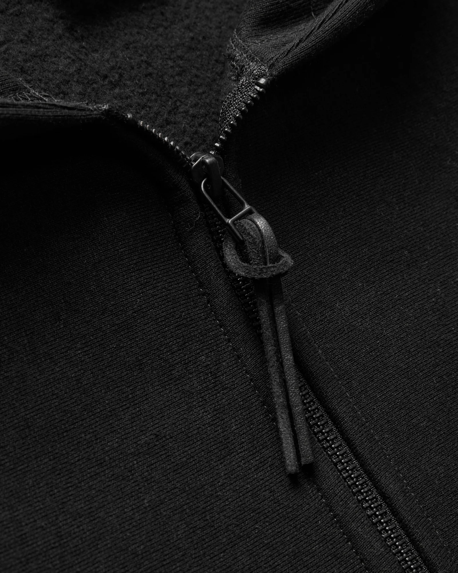 Heavyweight Zip Hoodie in Black - Image 4