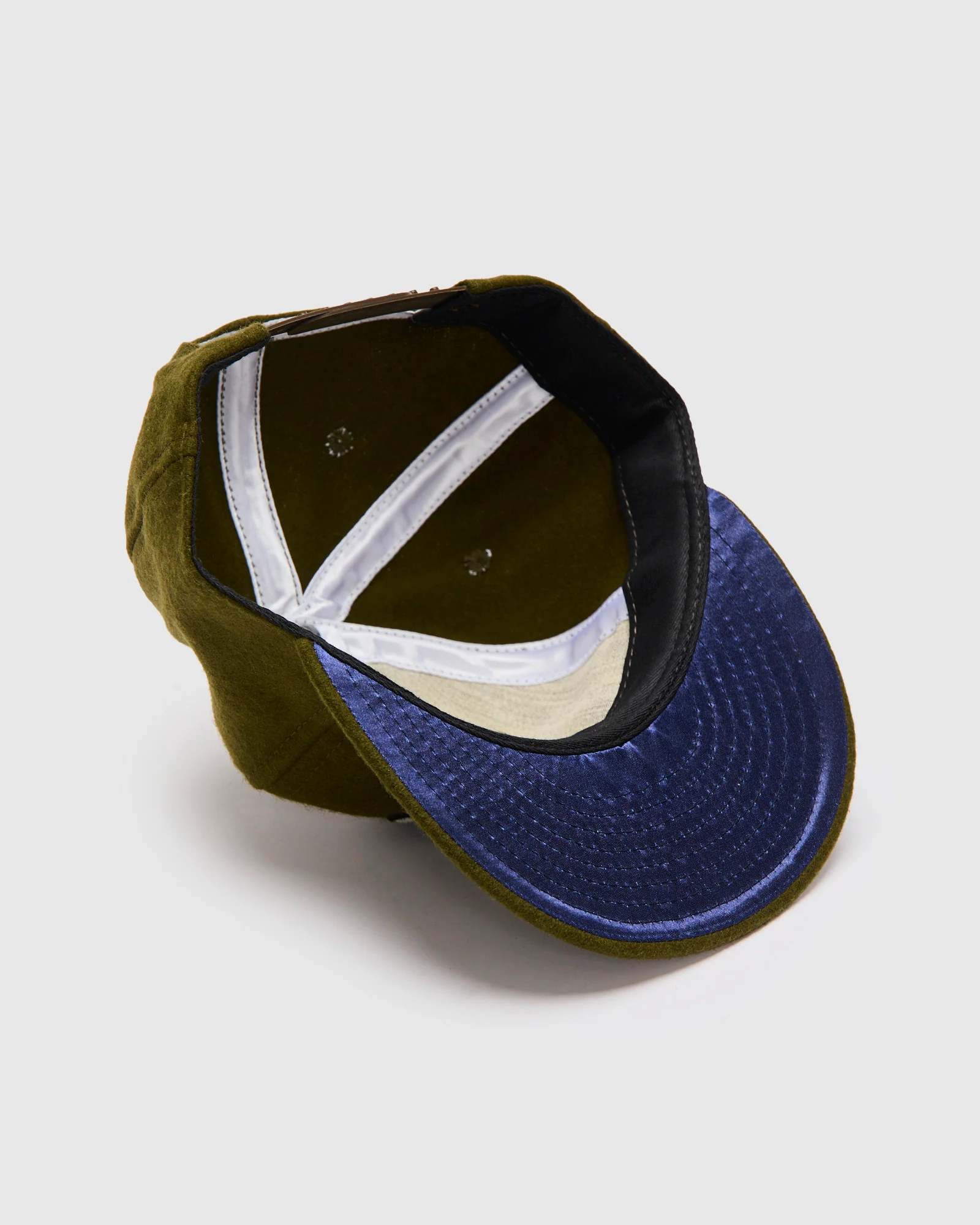 Hellcats Cap in Olive Wool - Image 4