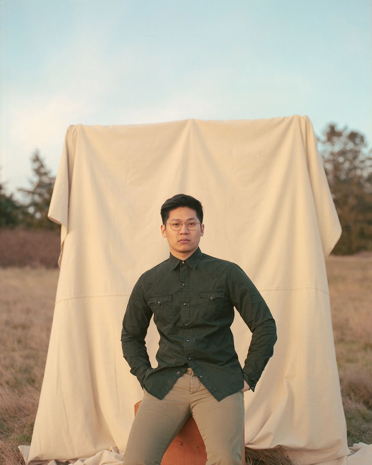 Heritage Western Workshirt in Polo Black - Image 2