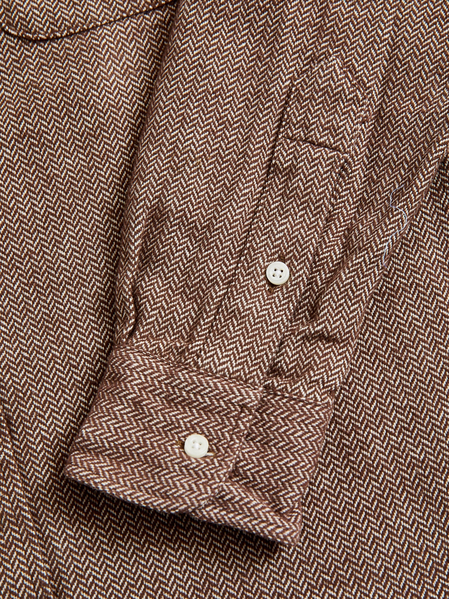 Herringbone Flannel in Brown - Image 5