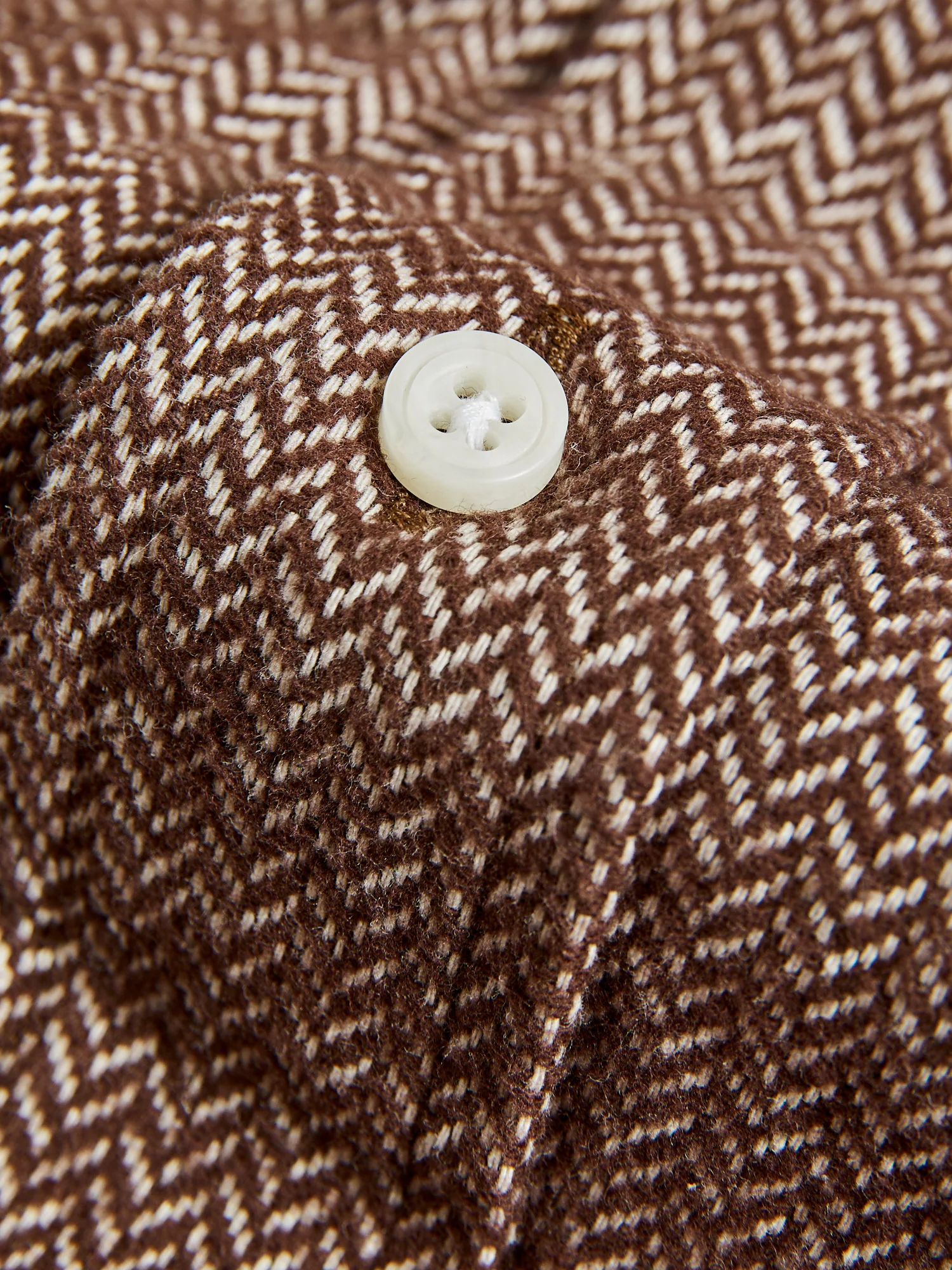 Herringbone Flannel in Brown - Image 6