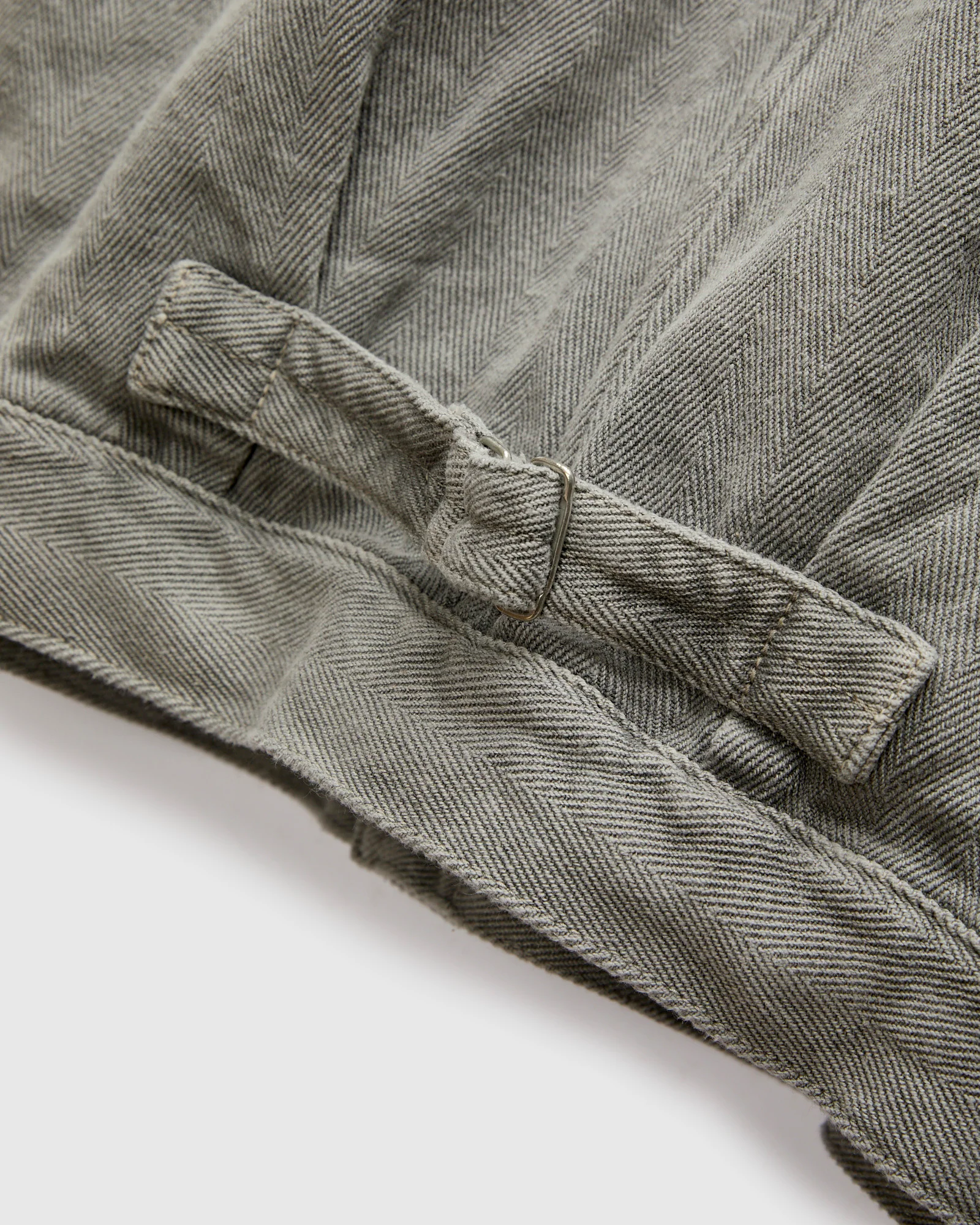 Herringbone Trucker Jacket in Sumi Ink - Image 8