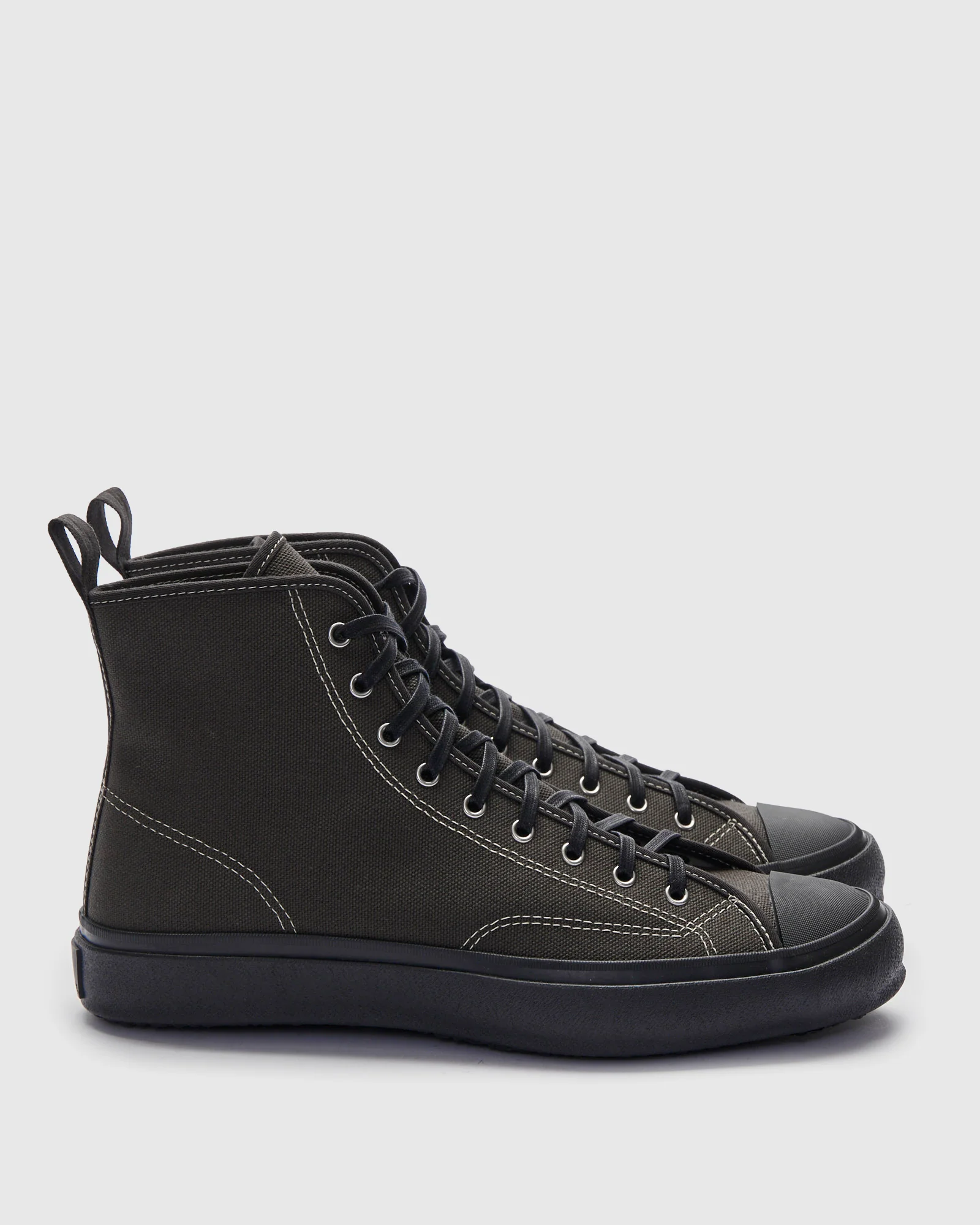 Hi Basket Sneaker in Charcoal - Image 3