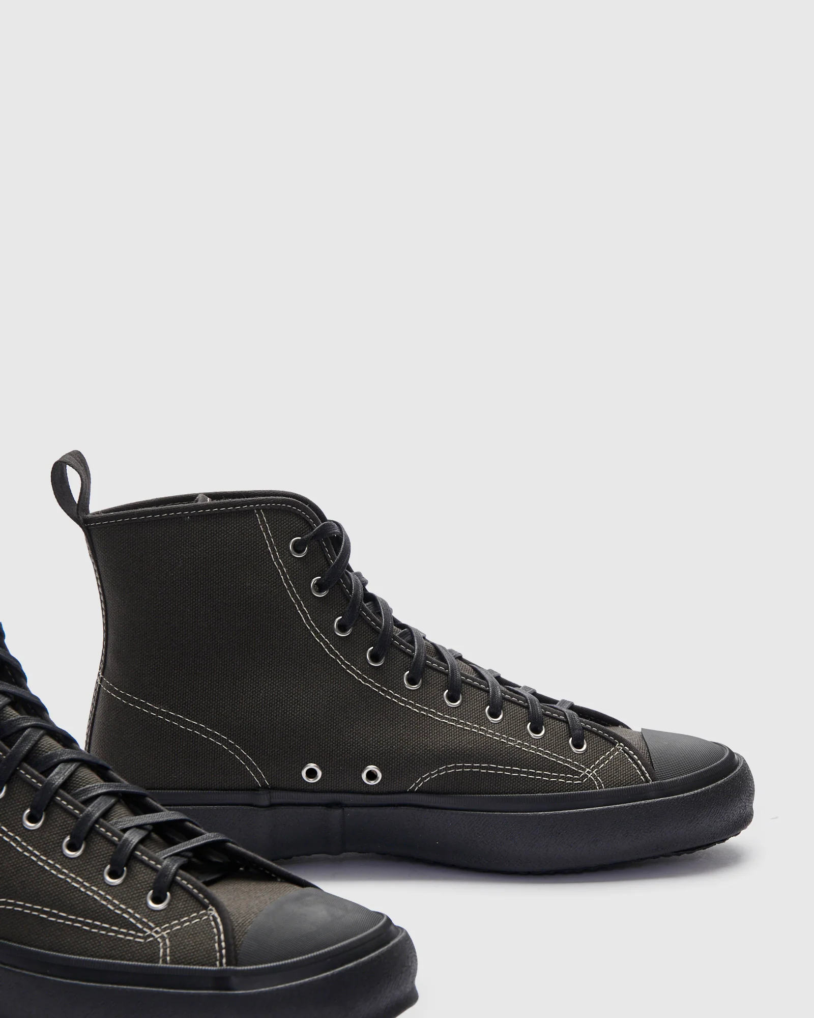 Hi Basket Sneaker in Charcoal - Image 4