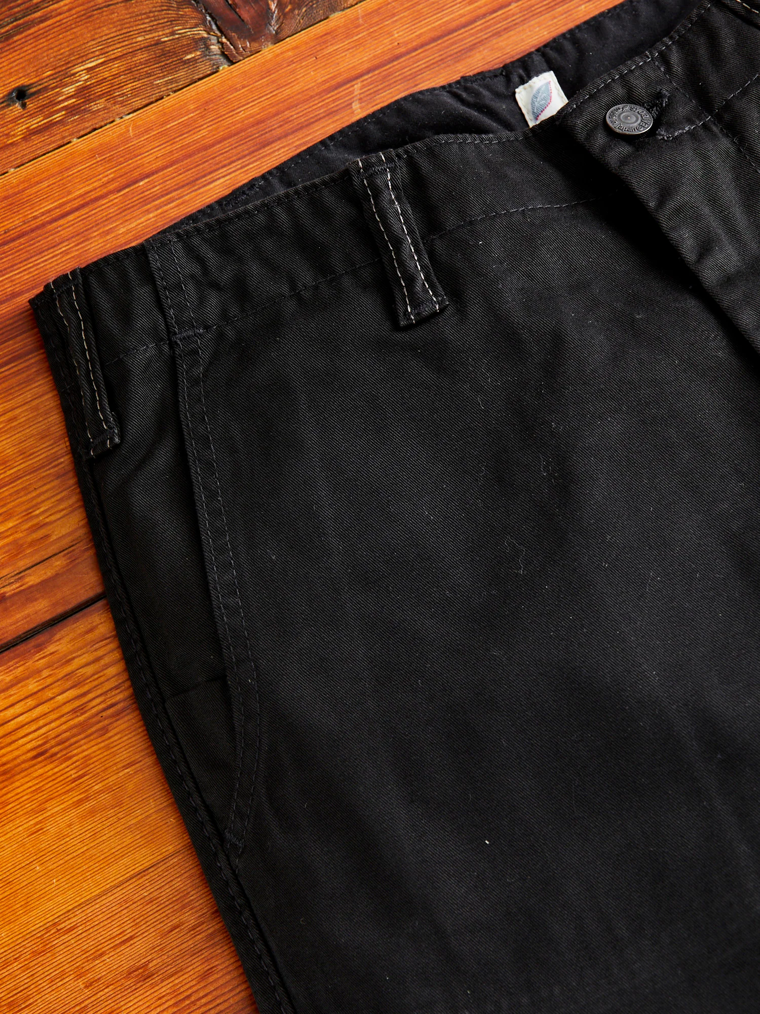 High Density Twill Chino in Black - Image 4