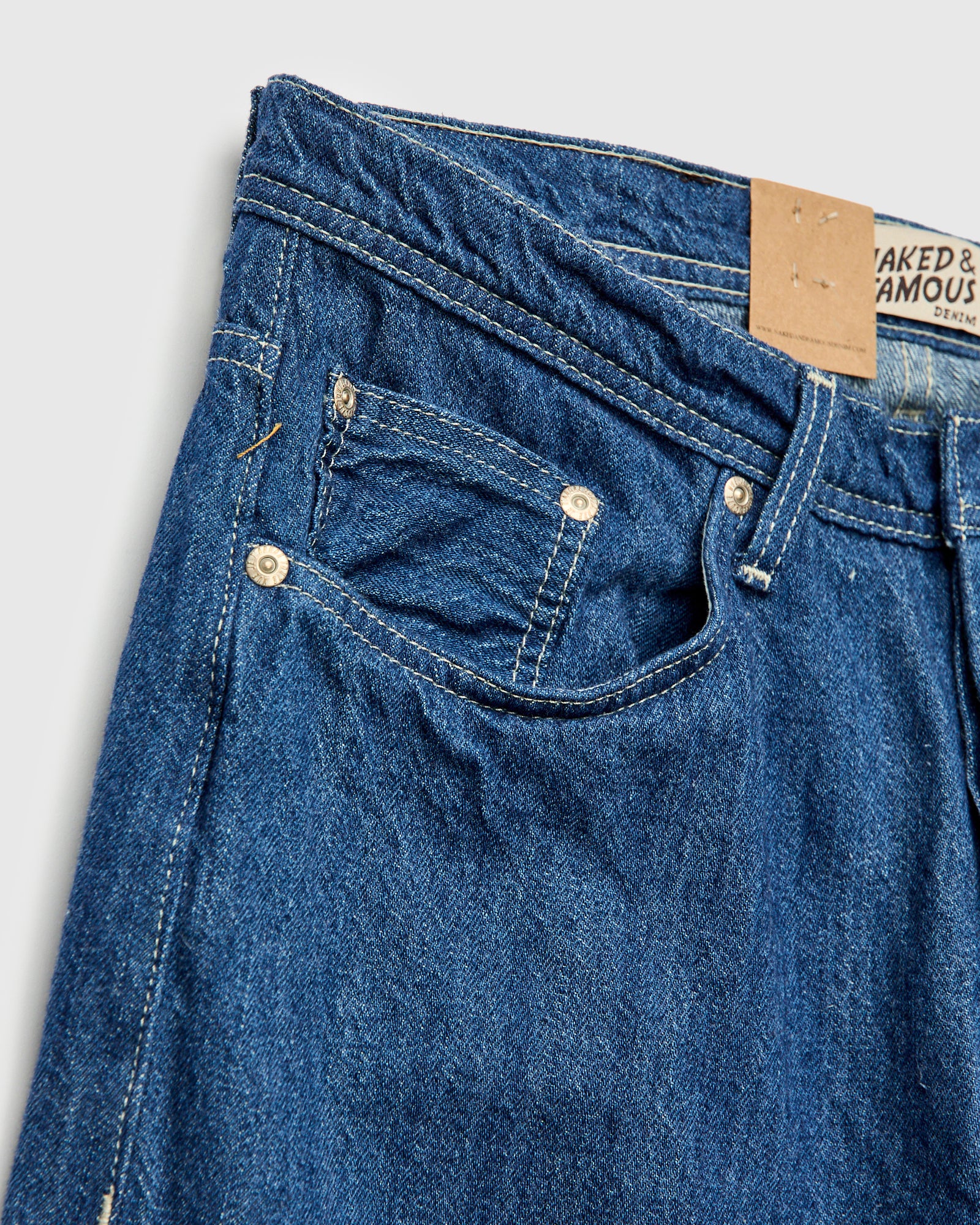 "High Noon" 10oz Lightweight Selvedge Denim - Weird Guy Fit - Image 7