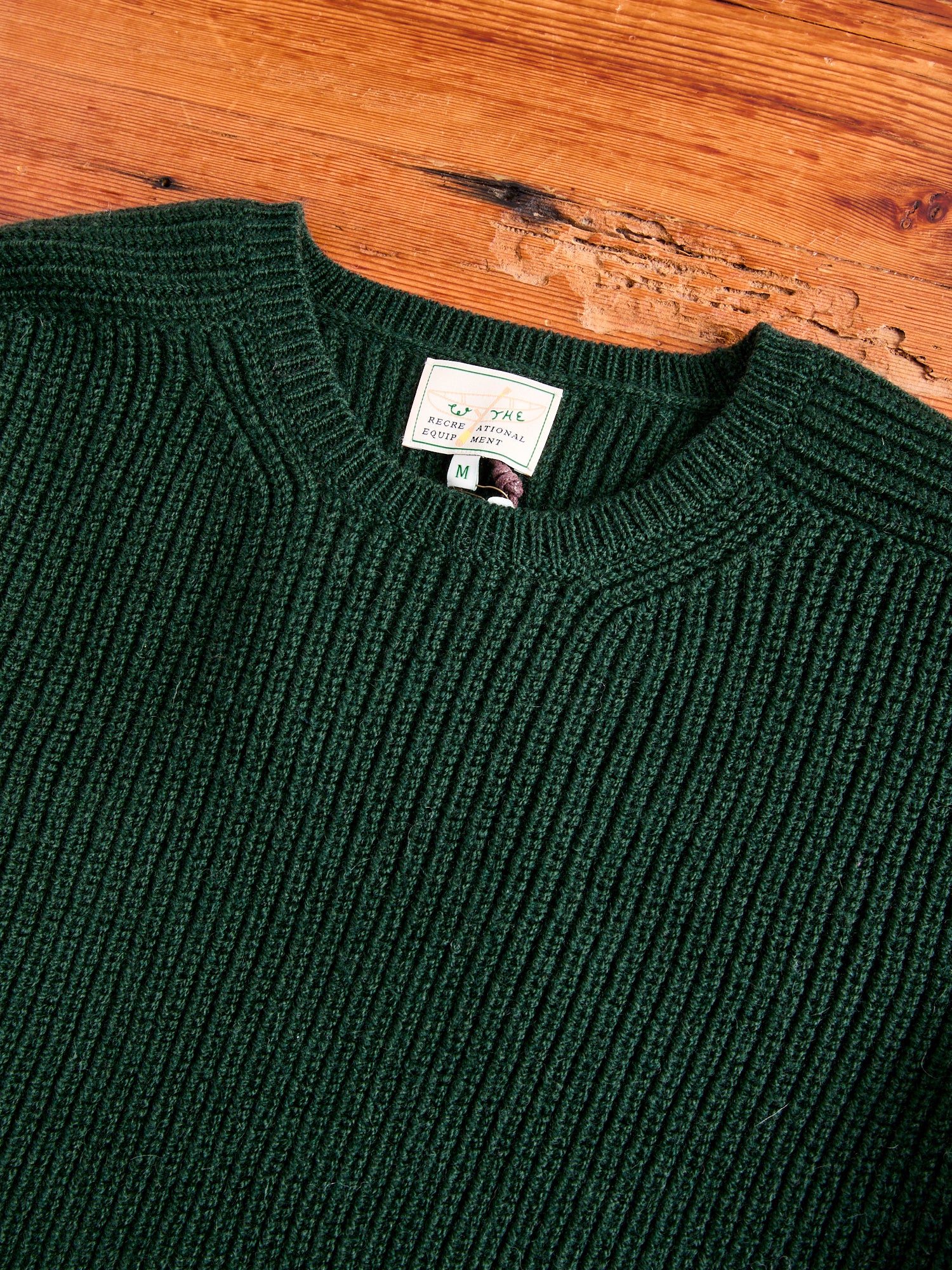 Highland Shakerknit Sweater in Evergreen - Image 4