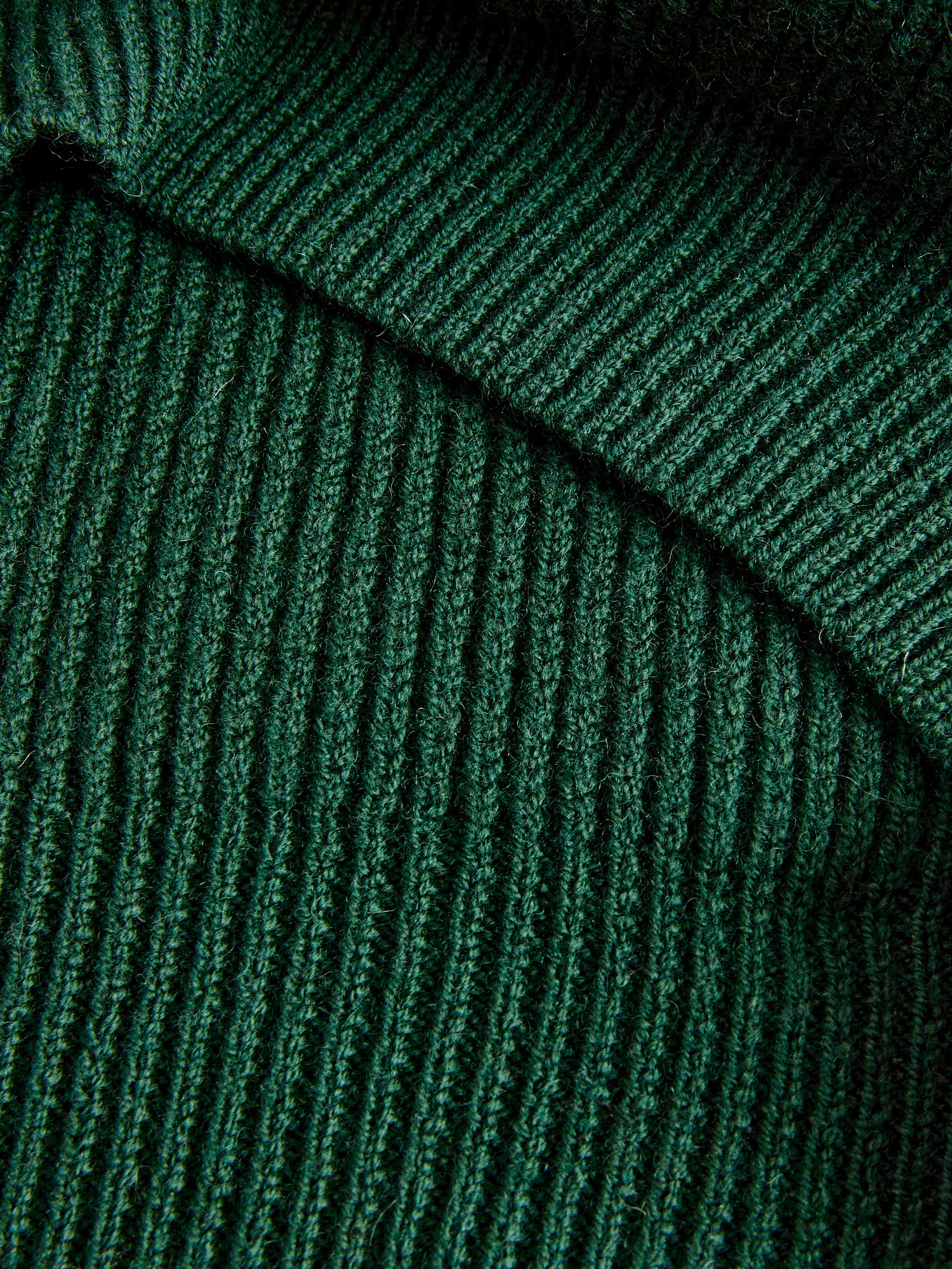 Highland Shakerknit Sweater in Evergreen - Image 6