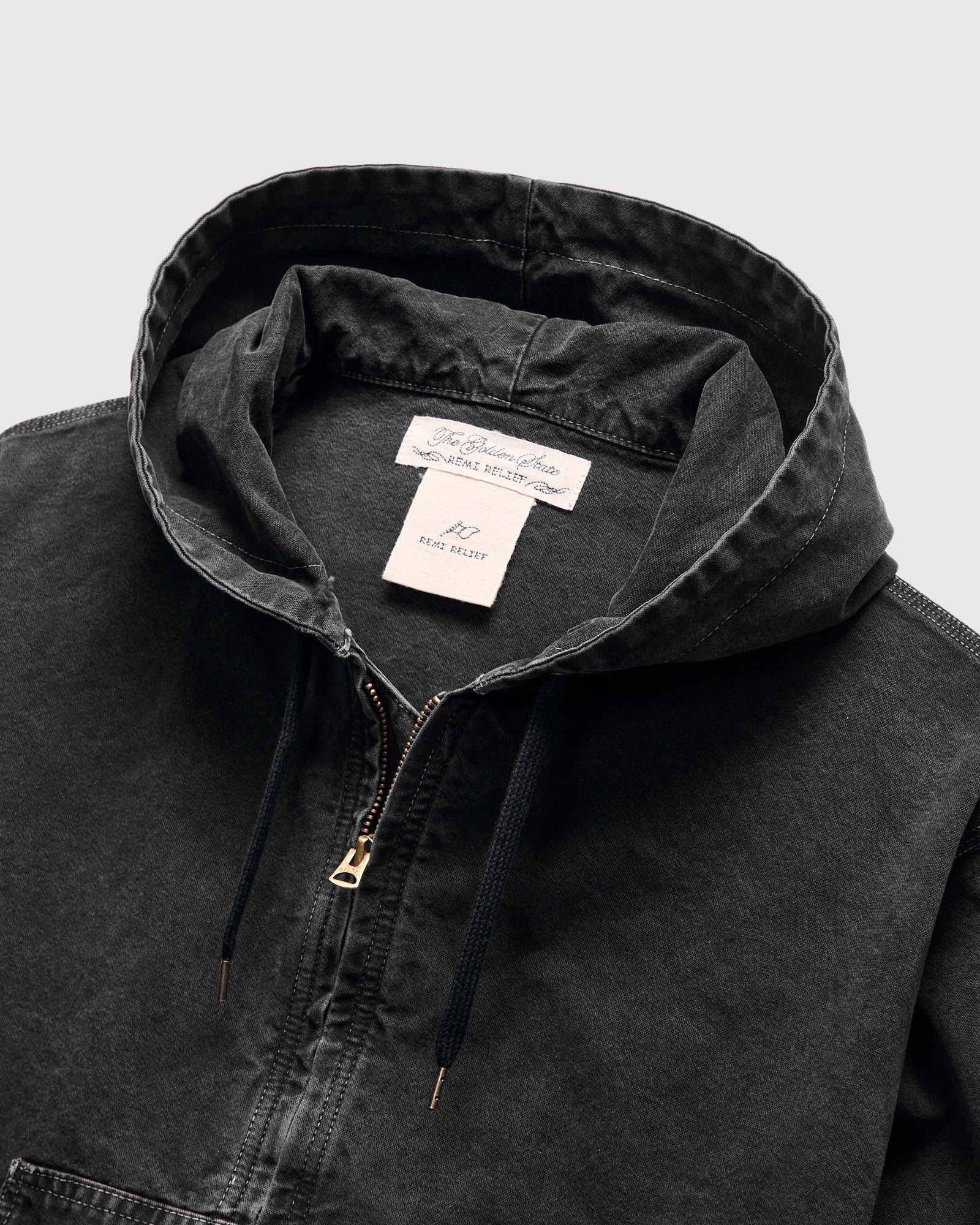 Hooded Duck Field Jacket in Black - Image 4