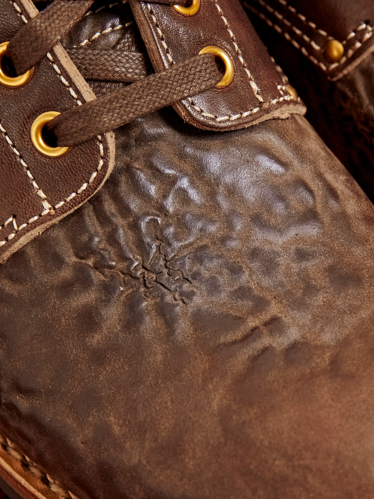 Horsehide Brigadier Boots-Folk in Dark Brown - Image 7
