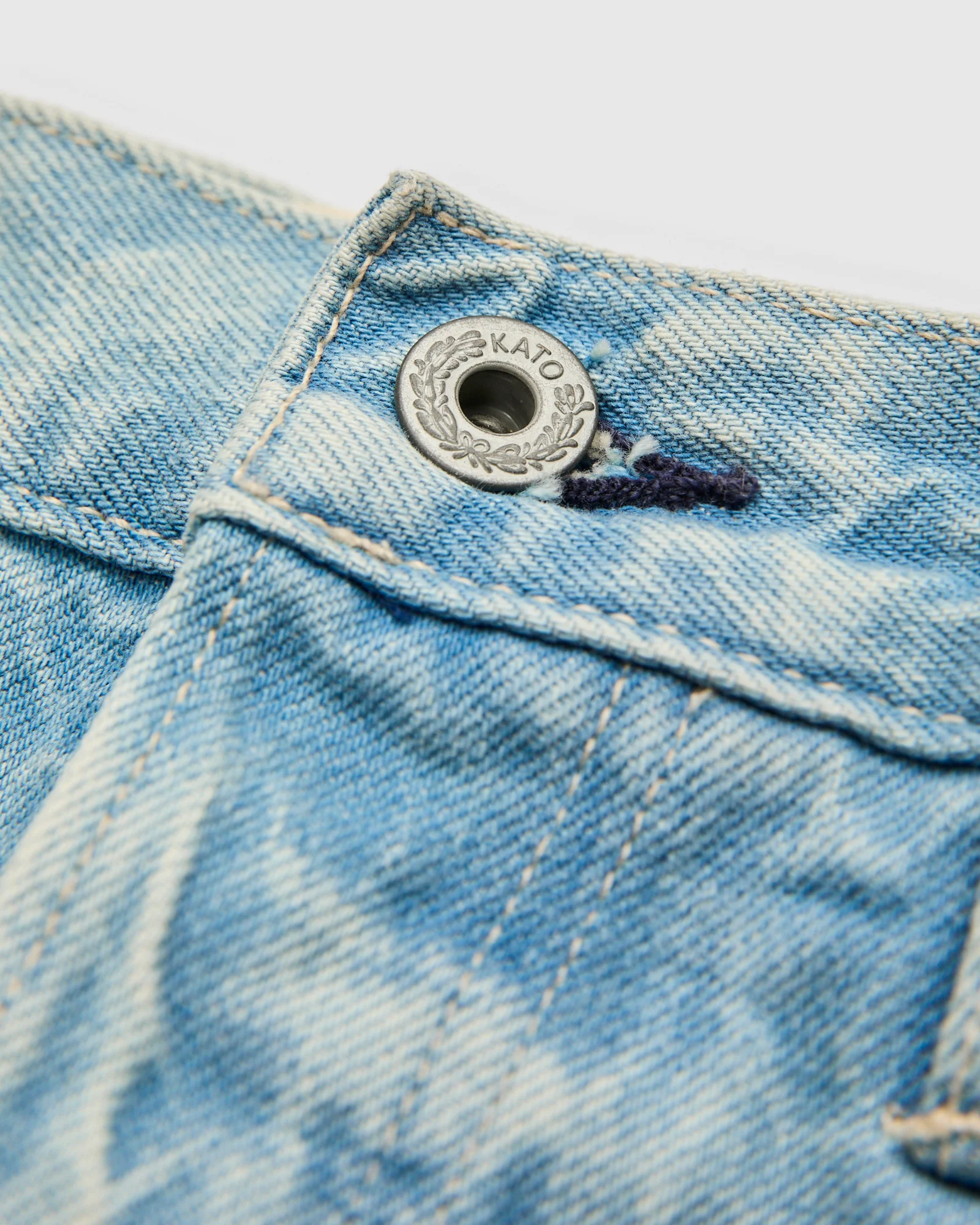 "Huey" 12.5oz Washed Indigo Selvedge Denim - Hammer Straight - Image 5
