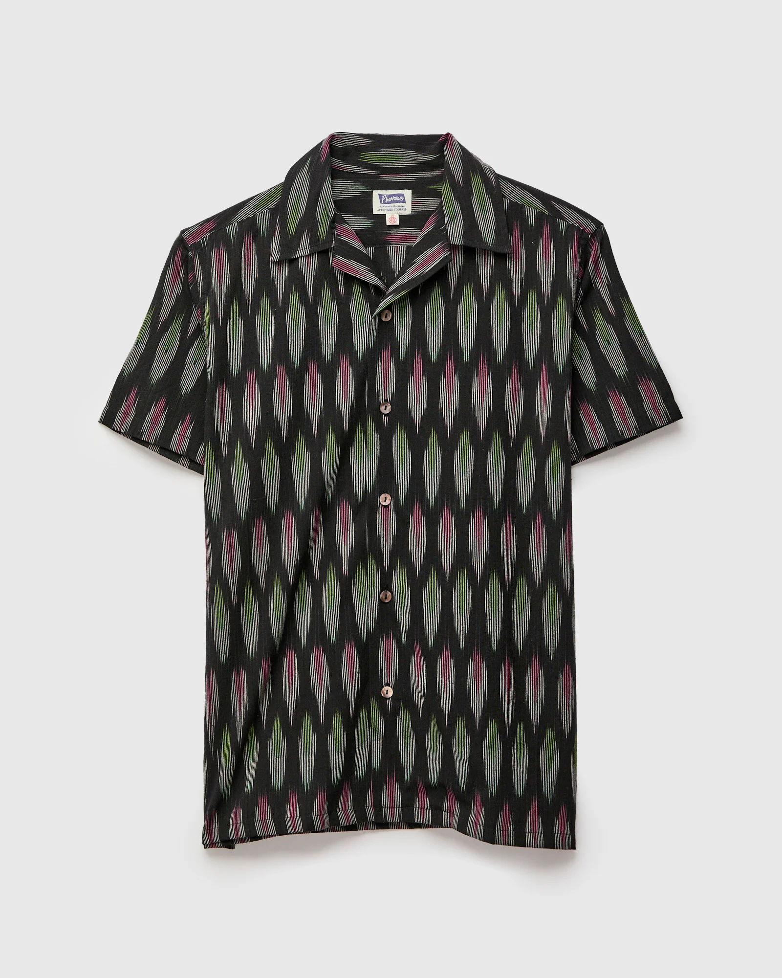 Ikat Vacation Shirt in Black