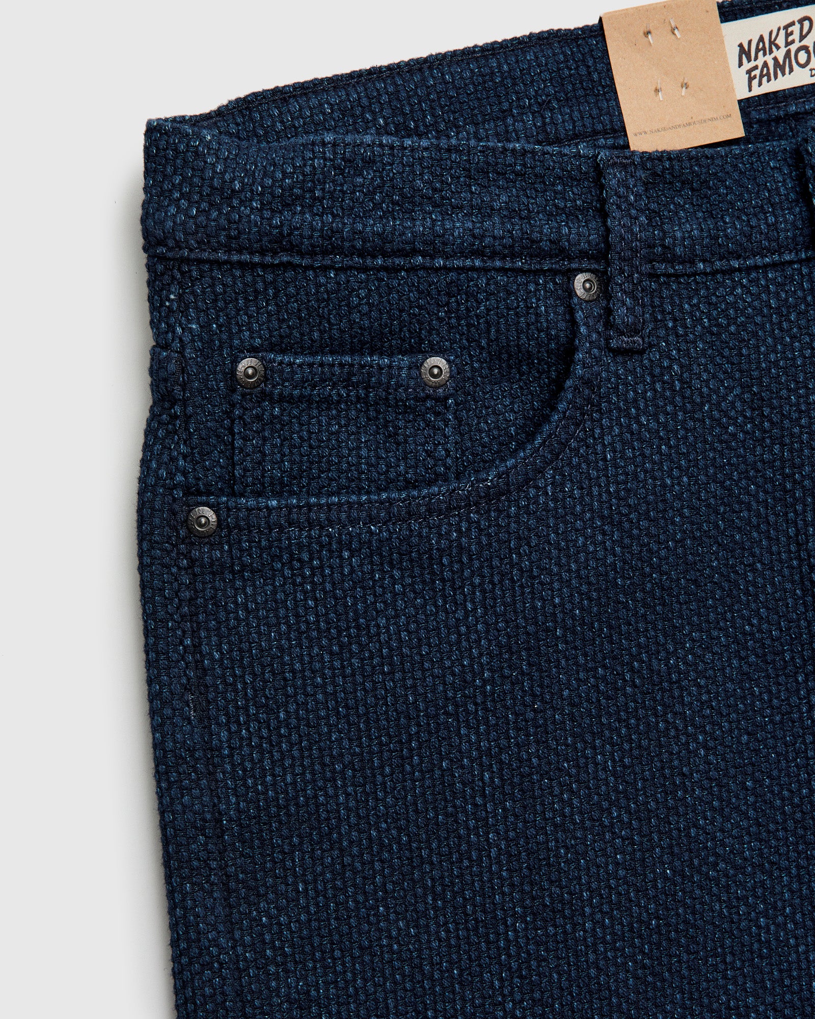 "Indigo Sashiko" 12.5oz Jacquard Denim - Strong Guy Fit - Image 8