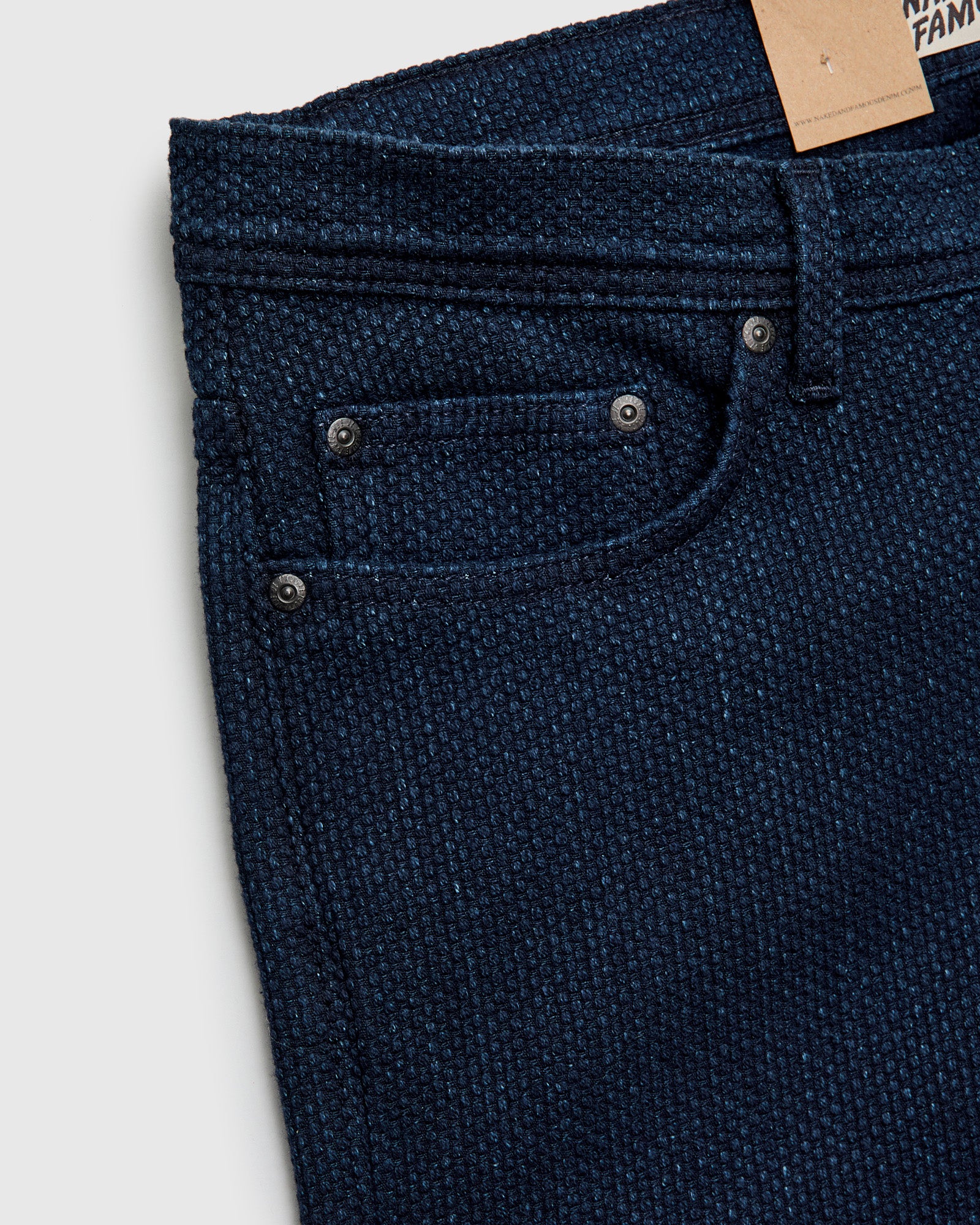 "Indigo Sashiko" 12.5oz Jacquard Denim - Weird Guy Fit - Image 8