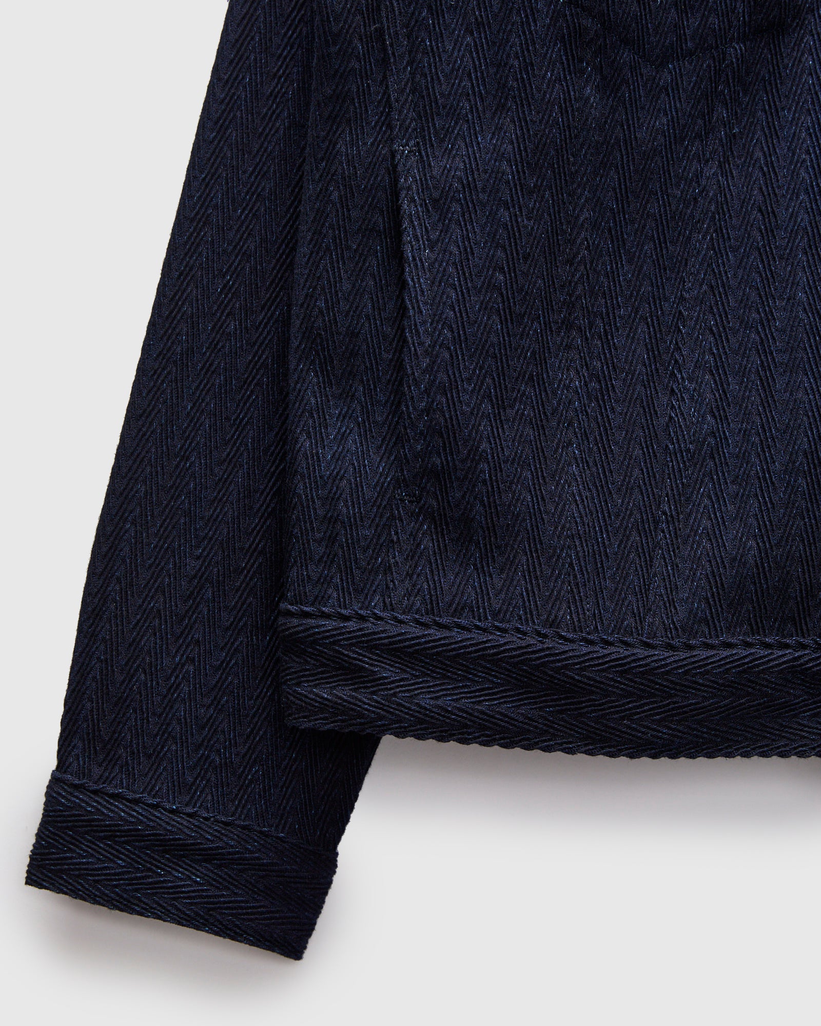 "Indigo Sugiaya" 12oz Herringbone Dobby Jacket - Image 6