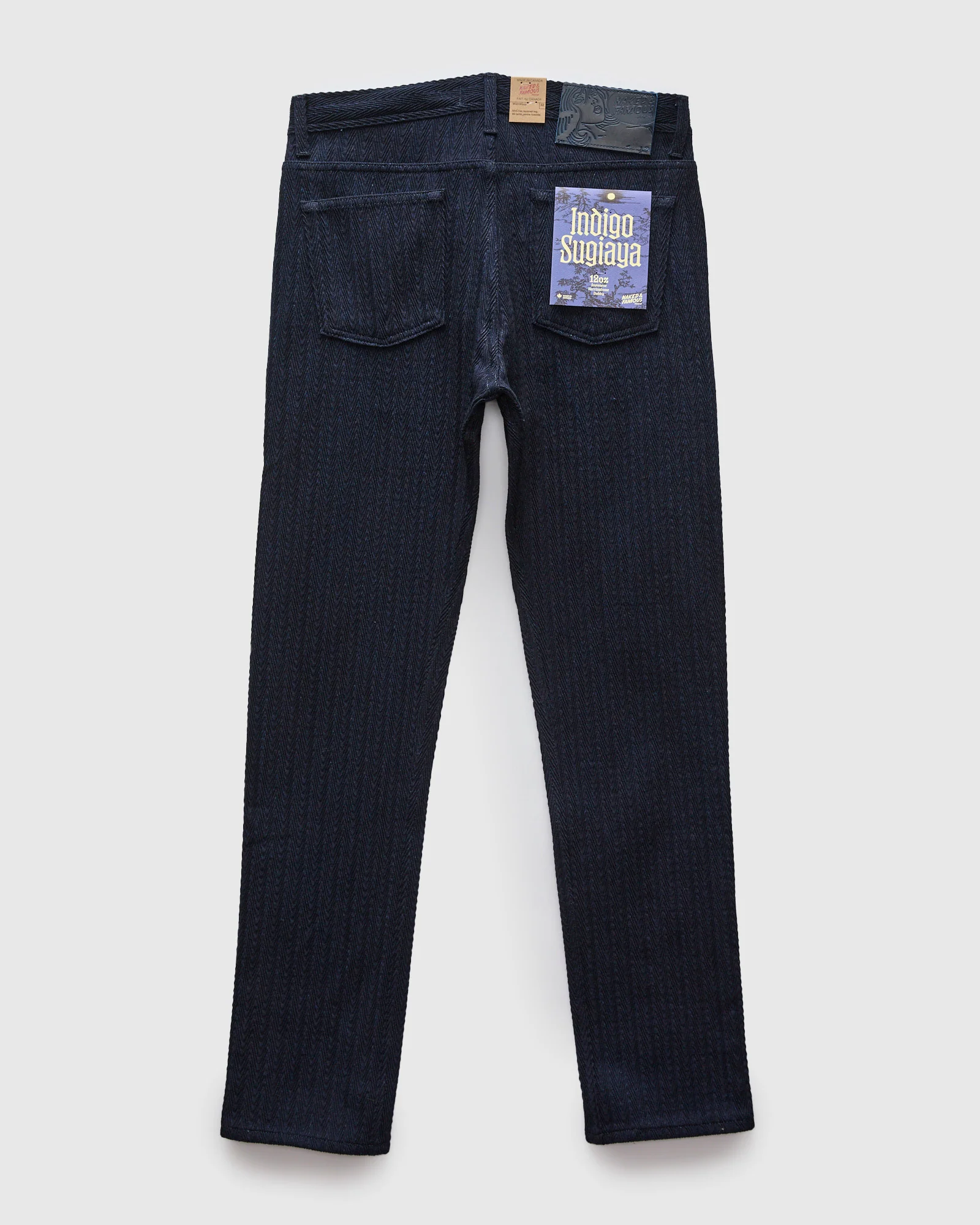 "Indigo Sugiaya" 12oz Herringbone Dobby Twill - Weird Guy Fit - Image 2