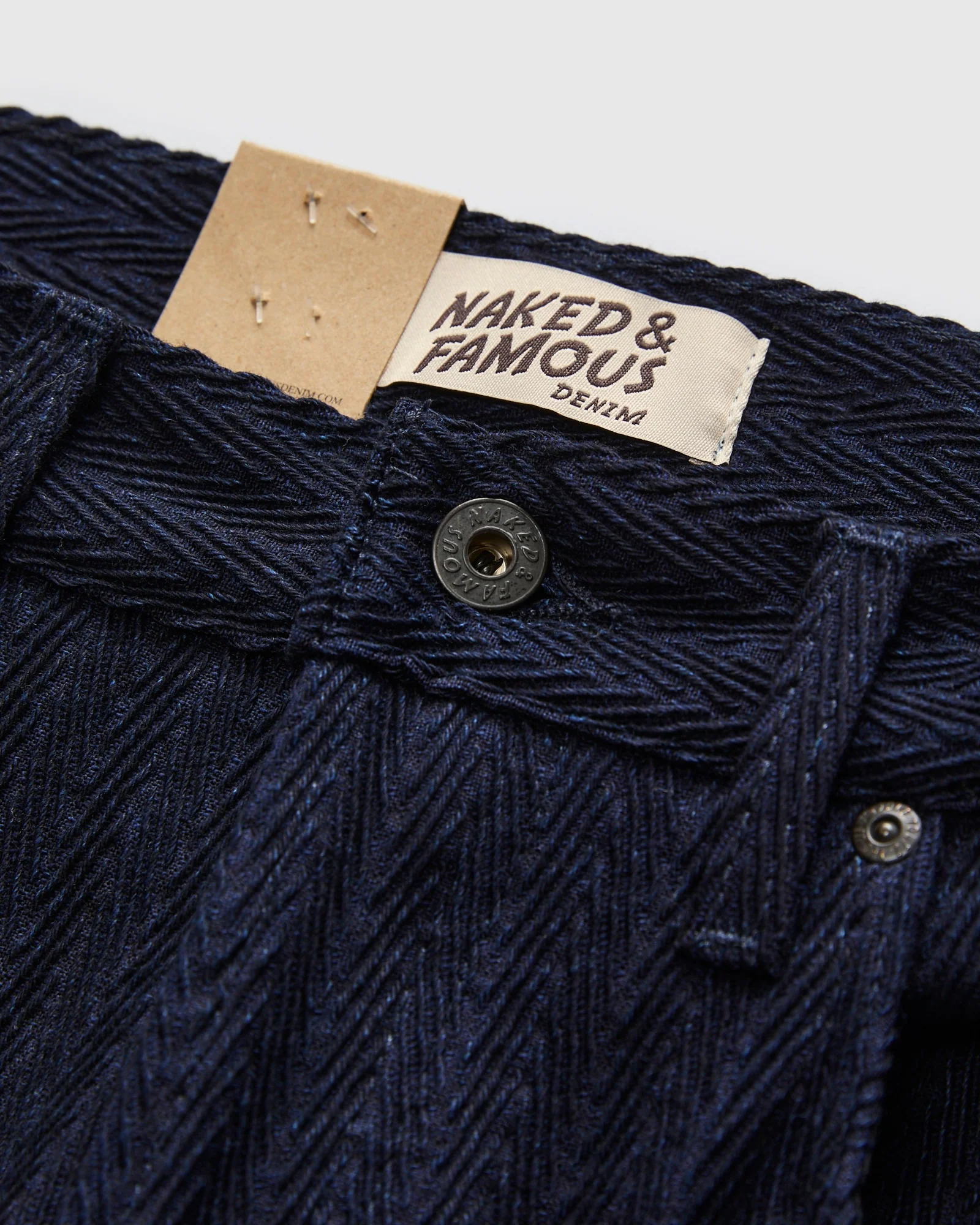 "Indigo Sugiaya" 12oz Herringbone Dobby Twill - Weird Guy Fit - Image 5