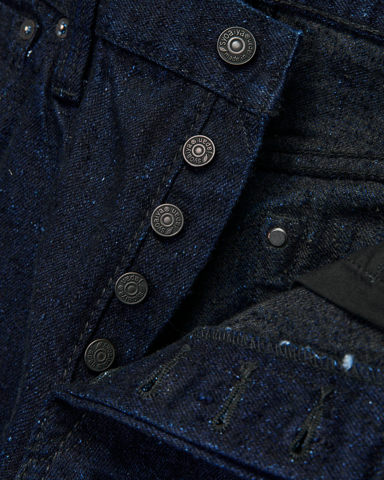 "Indigo x Sumi" 16oz Rinsed Double Nep Selvedge Denim - Slim Tapered Fit - Image 8