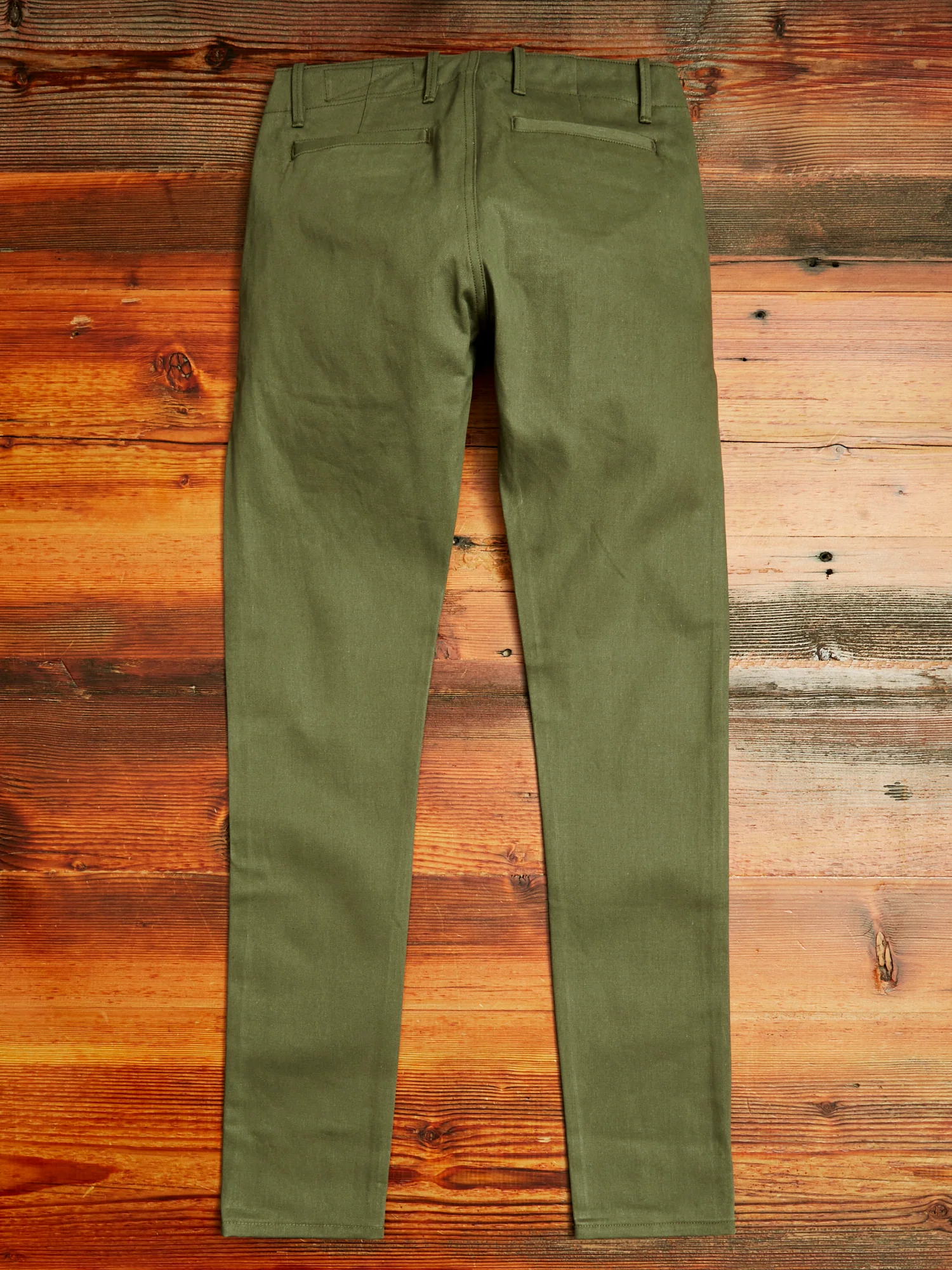 "Infantry Pant" in Green Selvedge Twill - Image 11