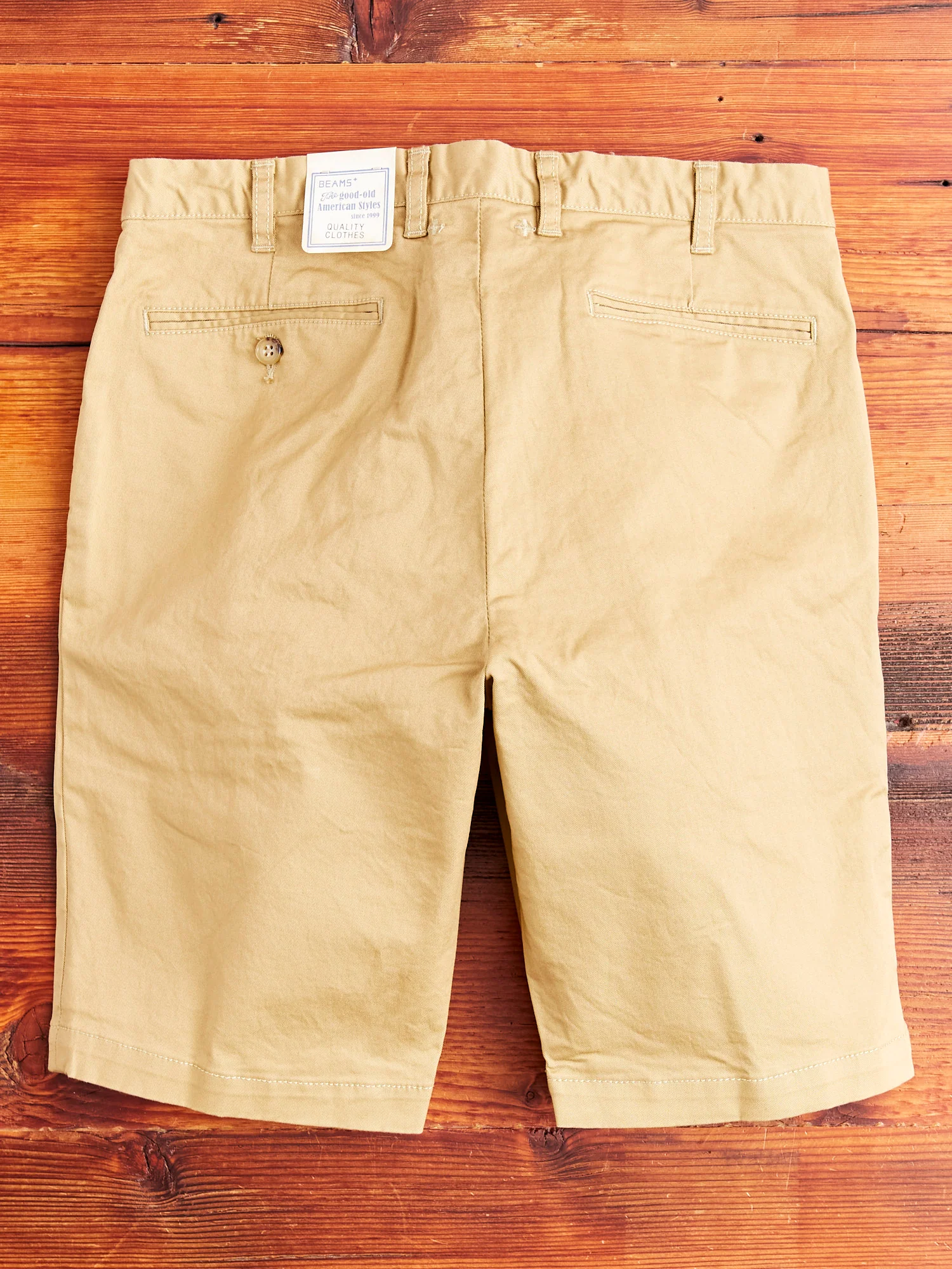 Ivy Chino Shorts in Beige - Image 7