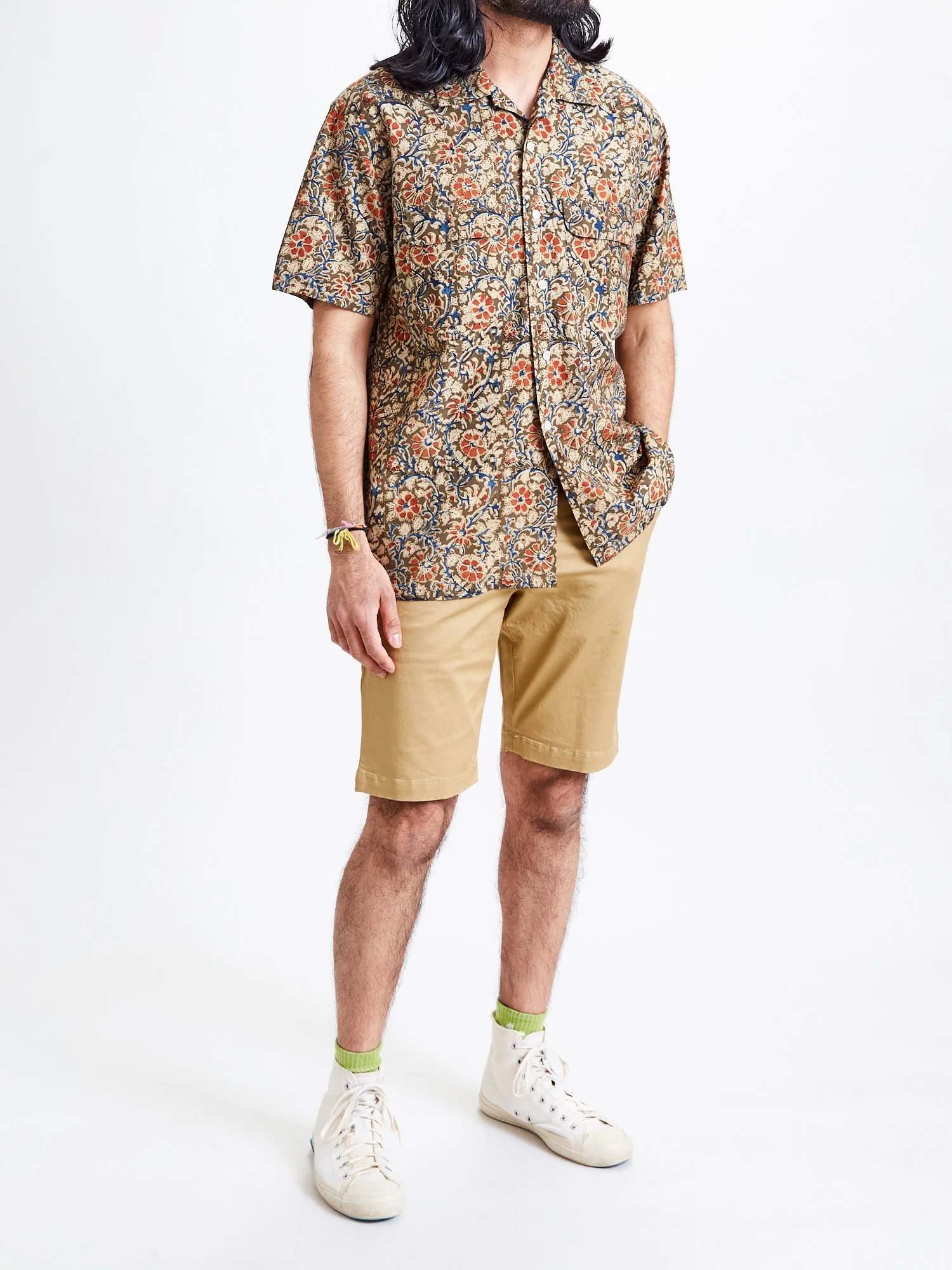 Ivy Chino Shorts in Beige - Image 9