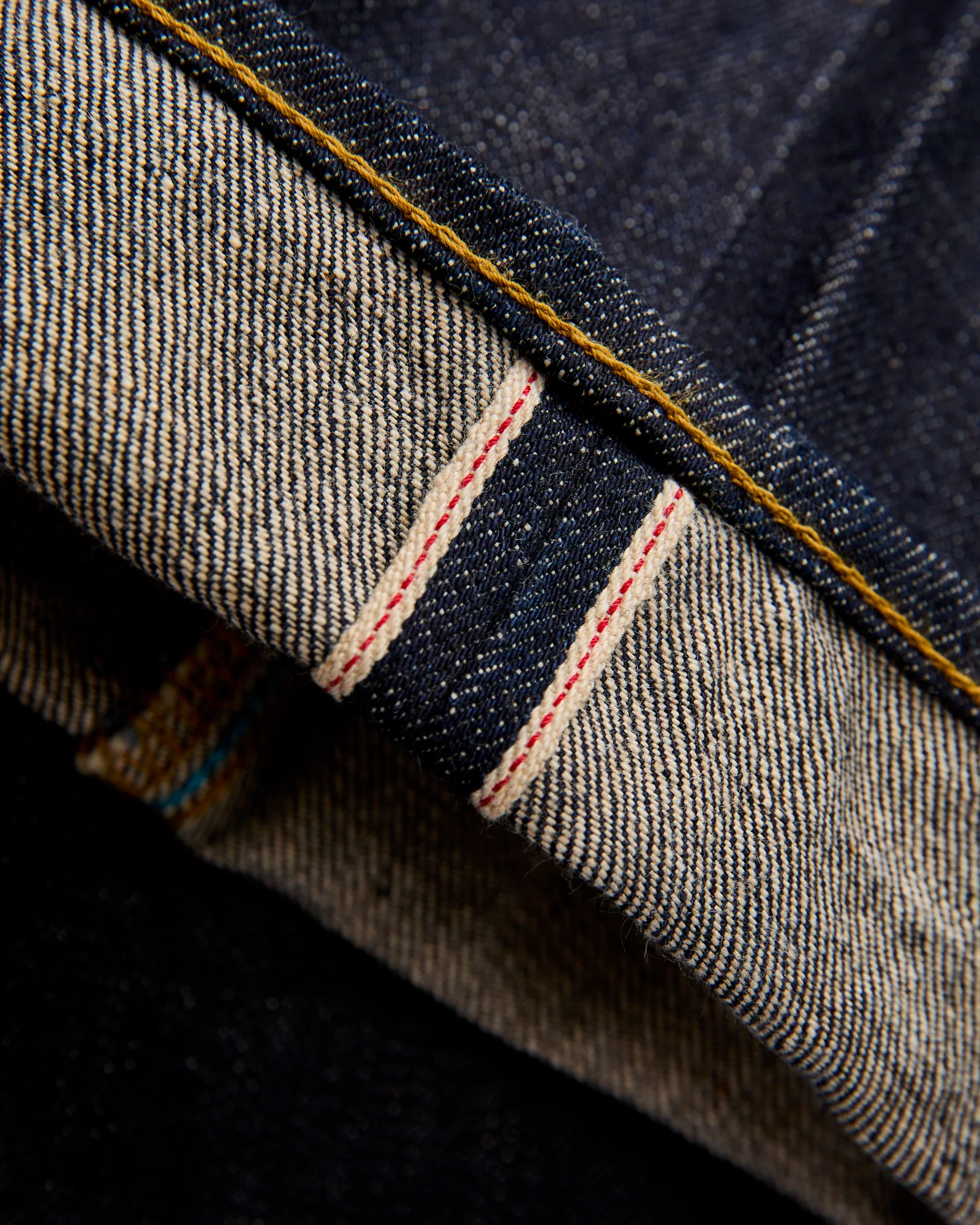 J304 "African Cotton" 12.5oz Indigo Selvedge Denim - Straight Fit - Image 8