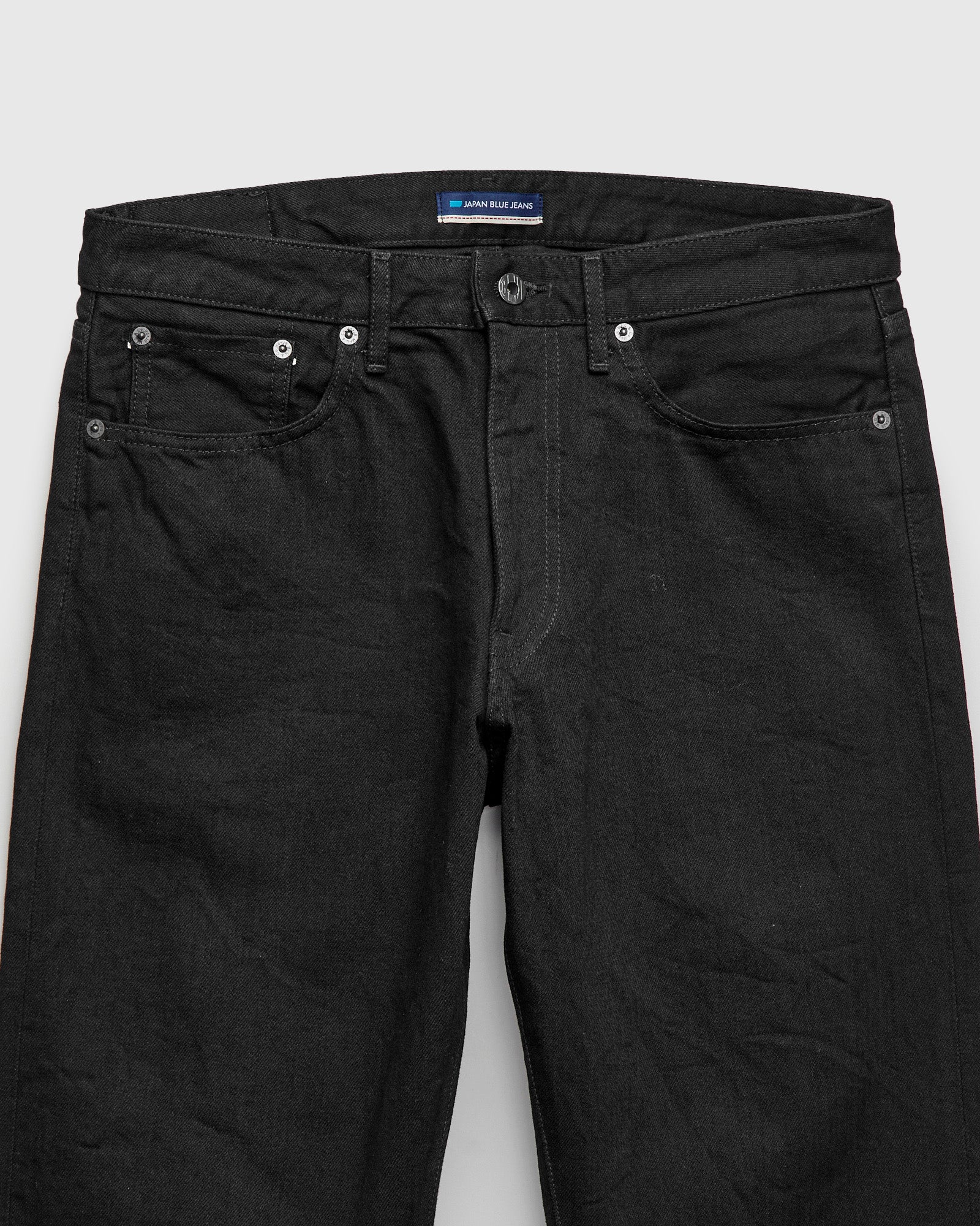 J414 14oz Black Selvedge Denim - Classic Straight Fit - Image 7