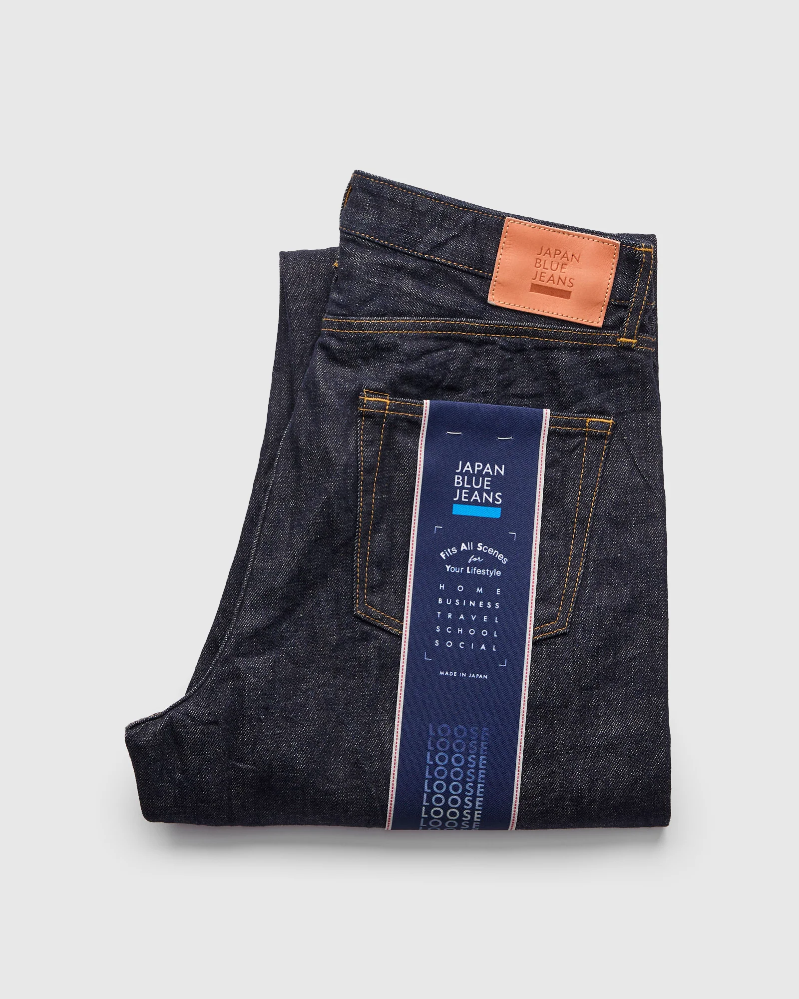 J504 "African Cotton" 12.5oz Indigo Selvedge Denim - Loose Straight Fit