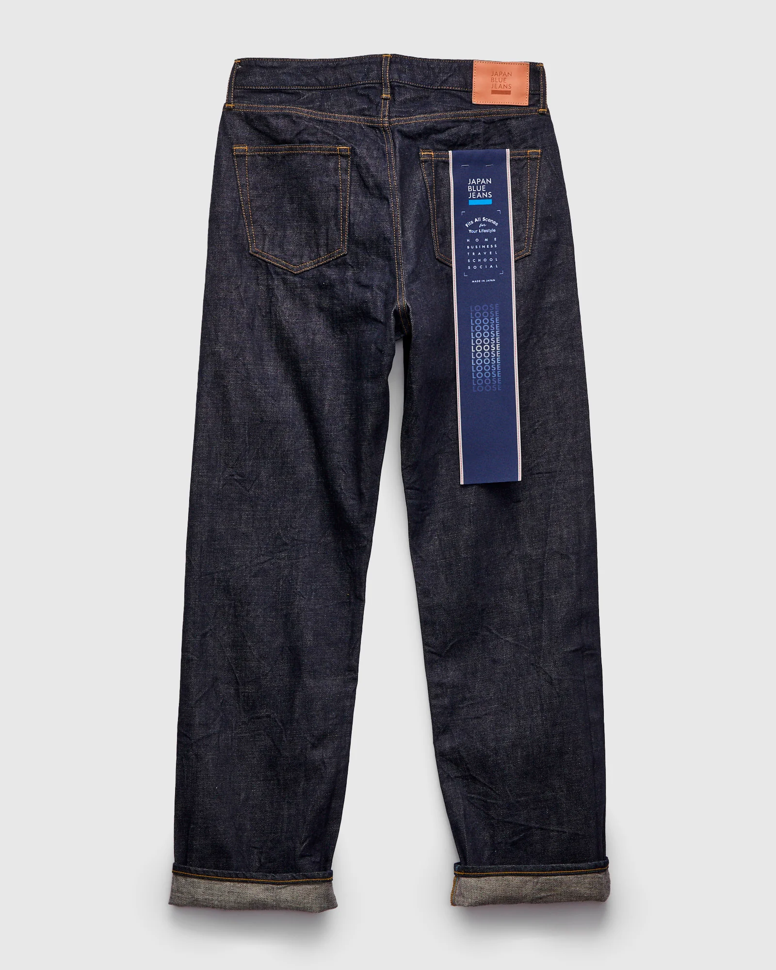 J504 "African Cotton" 12.5oz Indigo Selvedge Denim - Loose Straight Fit - Image 3