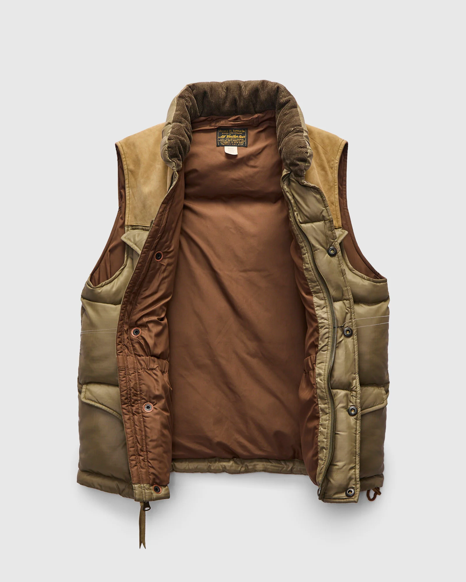 Jacobson Down Vest in Vintage Olive - Image 2