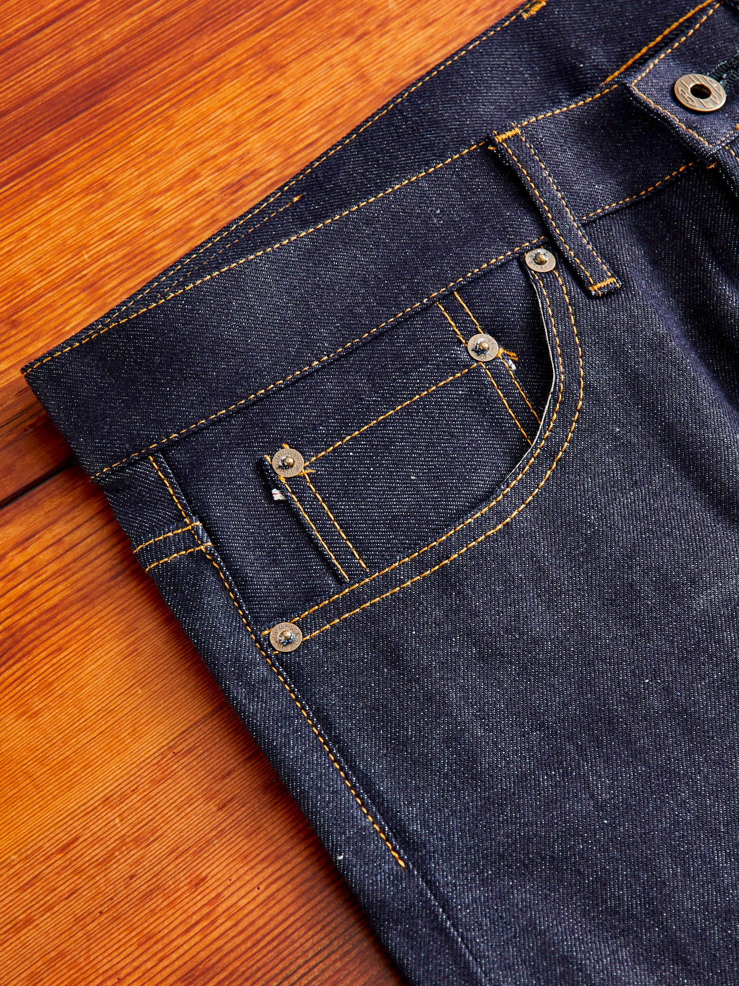 JBO-680 12oz Stretch Selvedge Denim - High Tapered - Image 7