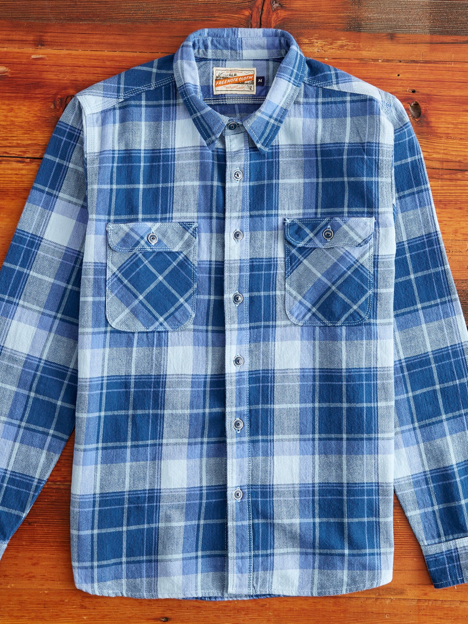 Jepson Work Shirt in Minaret Blue Plaid