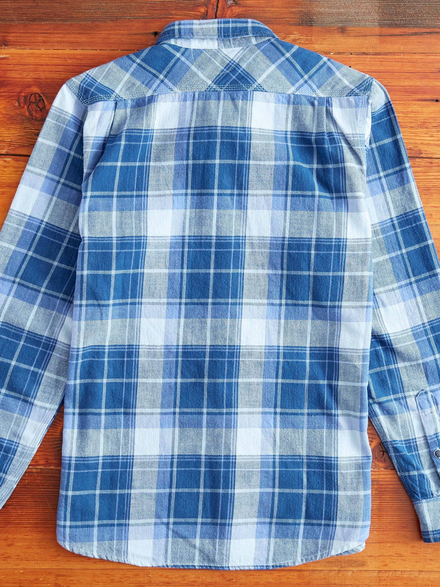 Jepson Work Shirt in Minaret Blue Plaid - Image 8