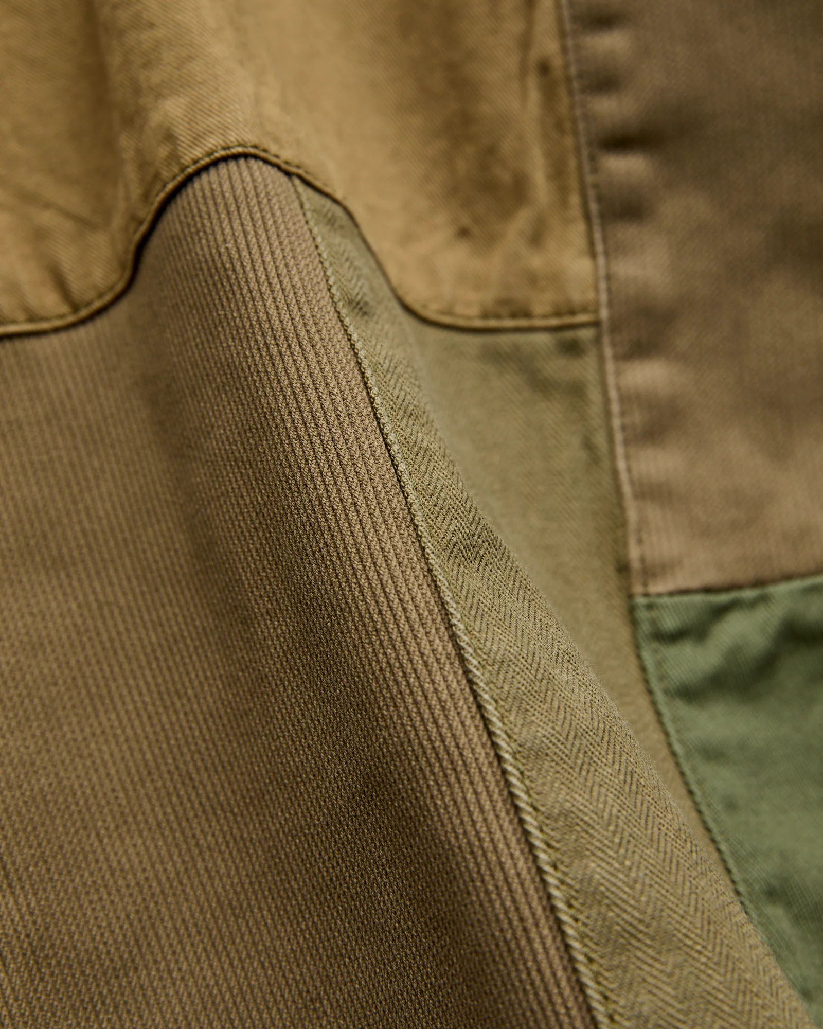 Patchwork Haori Jacket in Khaki - Image 6