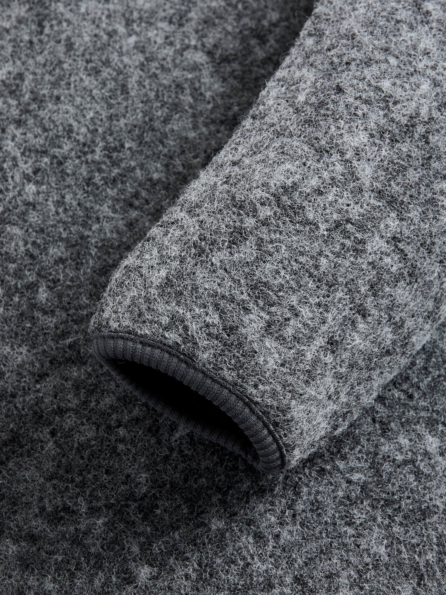 Junction Sweat Jumper in Grey Wool - Image 5