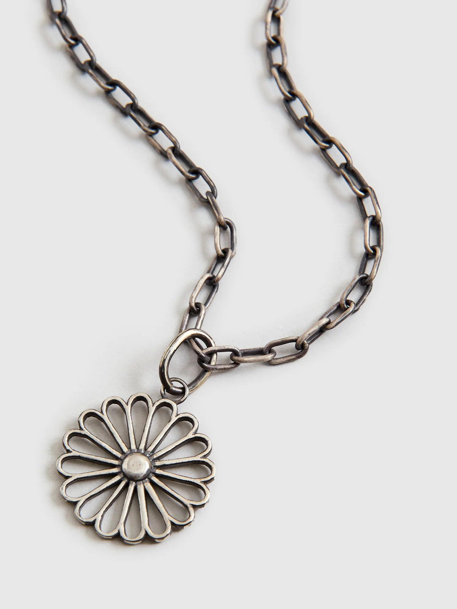Kikumon Large Charm Pendant in Sterling Silver - Image 3