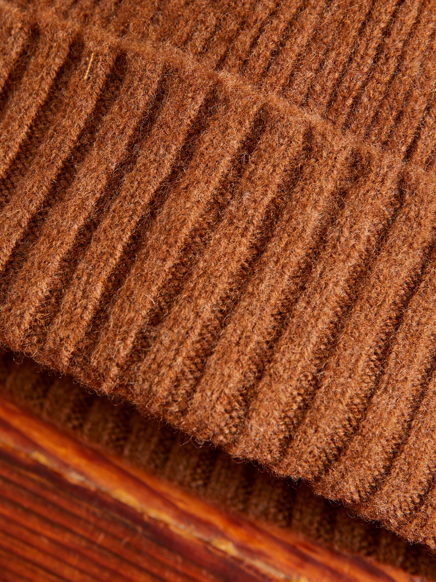 "King Jammy" Wool Beanie in Wood - Image 2
