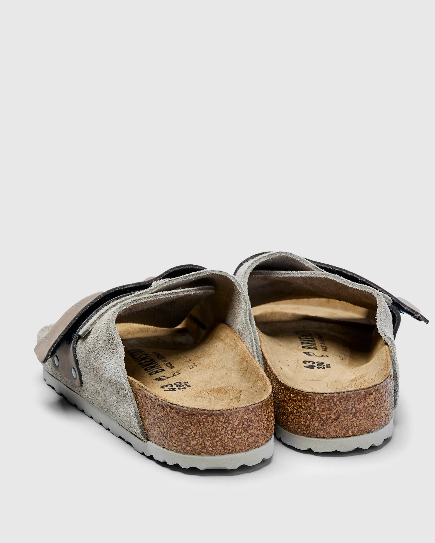Kyoto Sandal in Taupe Suede Roughout - Image 6