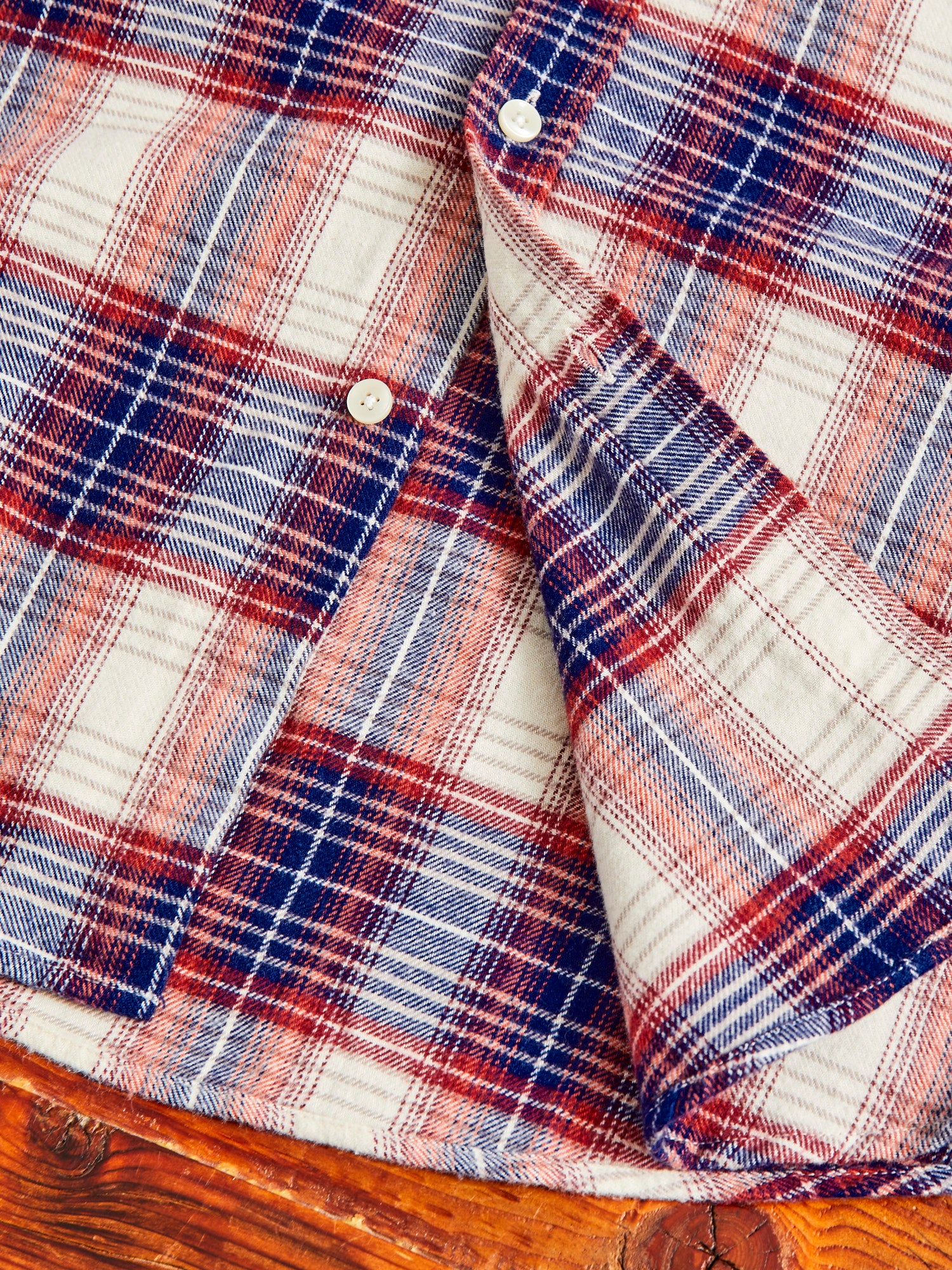 Liber Button-Up Shirt in Red White & Blue - Image 7