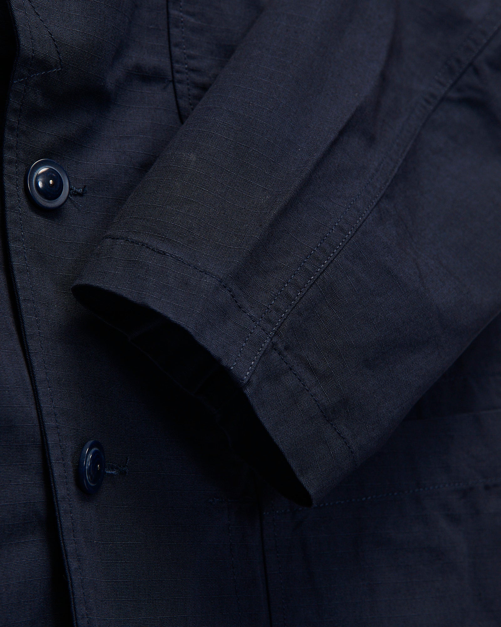 Light Bedford Jacket in Dark Navy Cotton Ripstop - Image 8