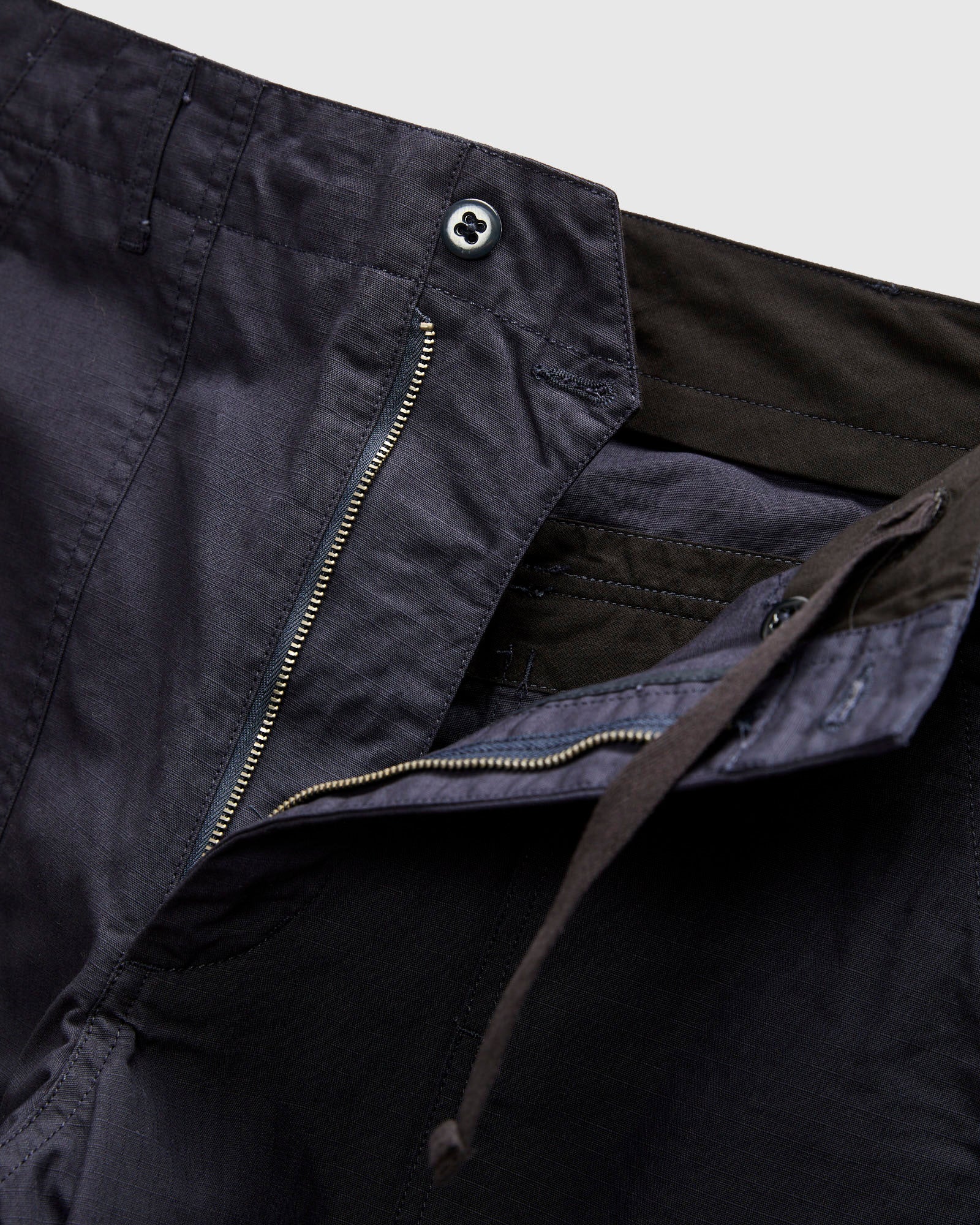 Light Fatigue Pants in Dark Navy Cotton Ripstop - Image 6