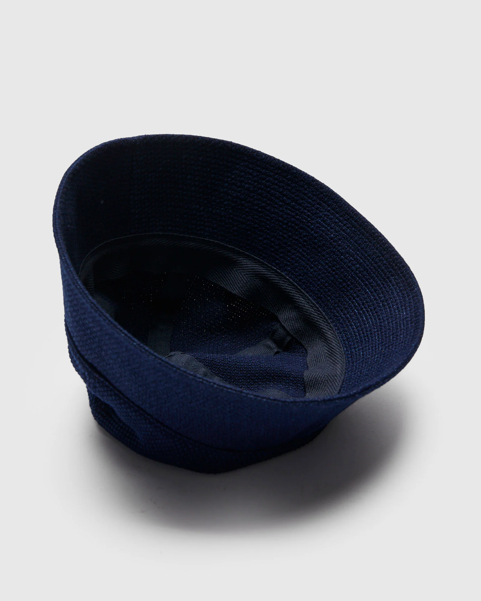 Light Sashiko Bucket Hat in Pure Indigo - Image 3