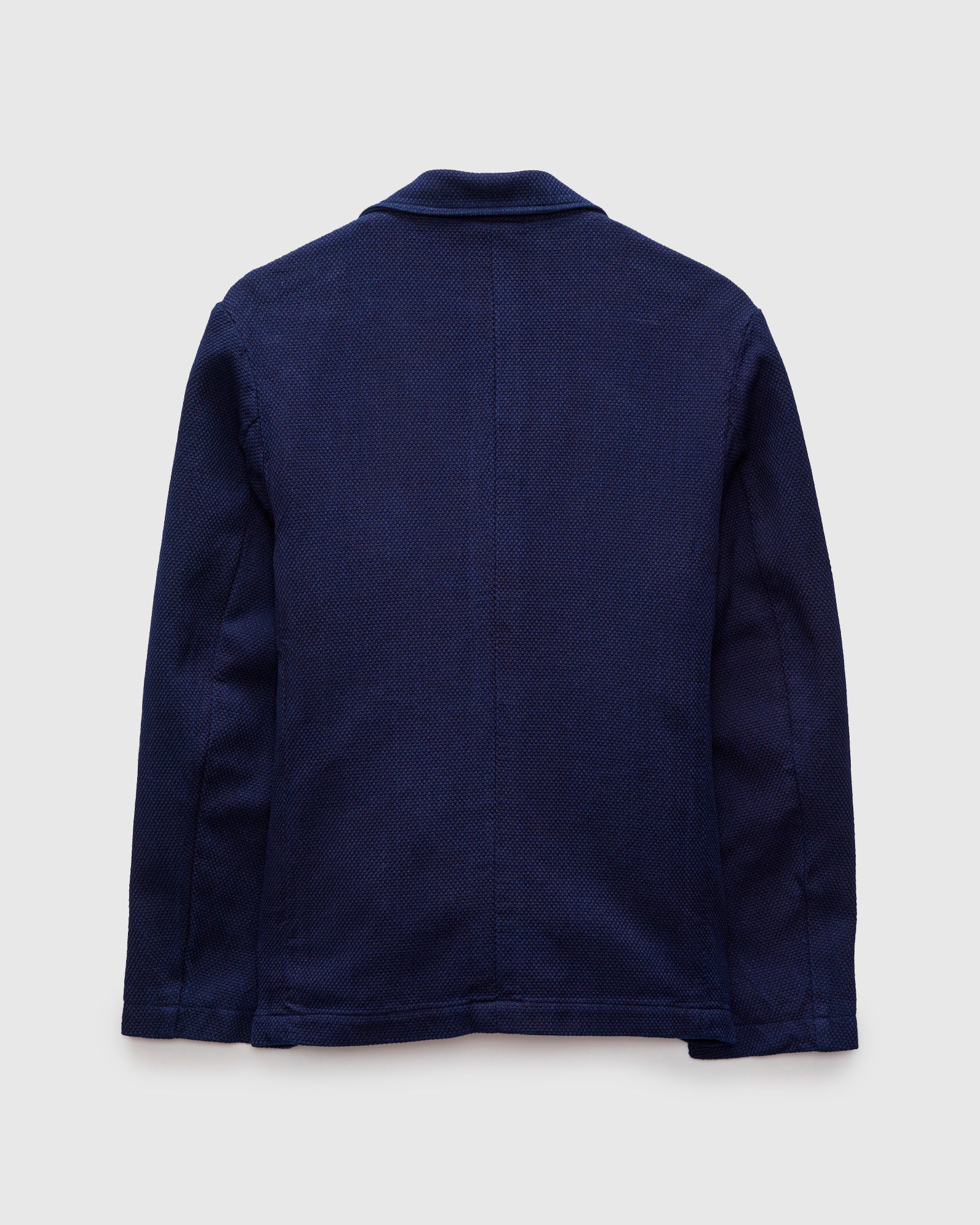 Light Sashiko Tailored Jacket in Pure Indigo - Image 3