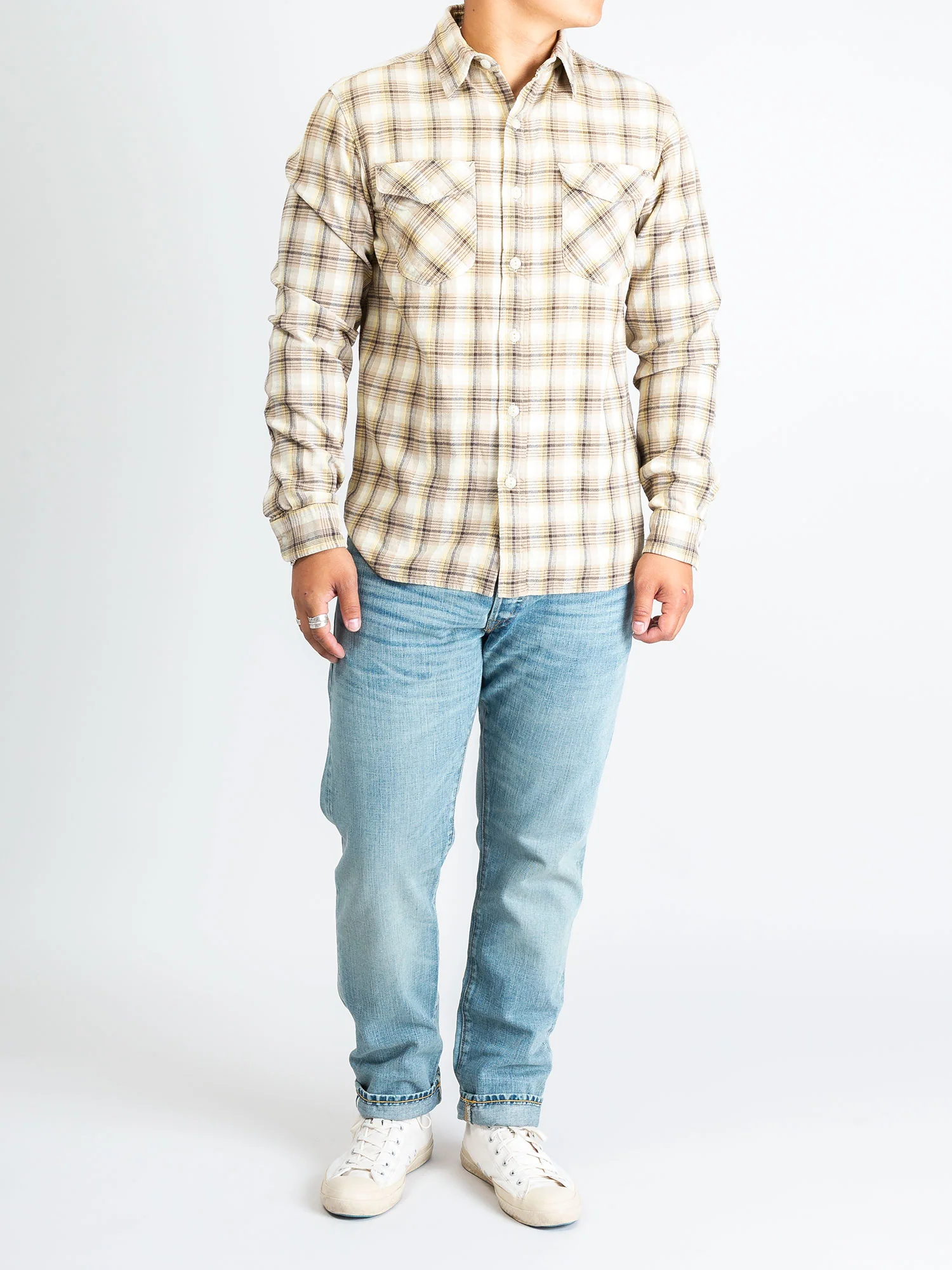 Lightweight Lee Workshirt in Tan - Image 11