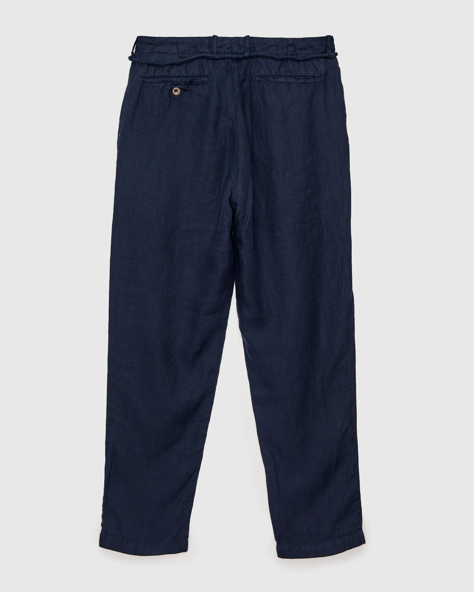 Linen 2Tuck Tapered Pants in Navy - Image 2