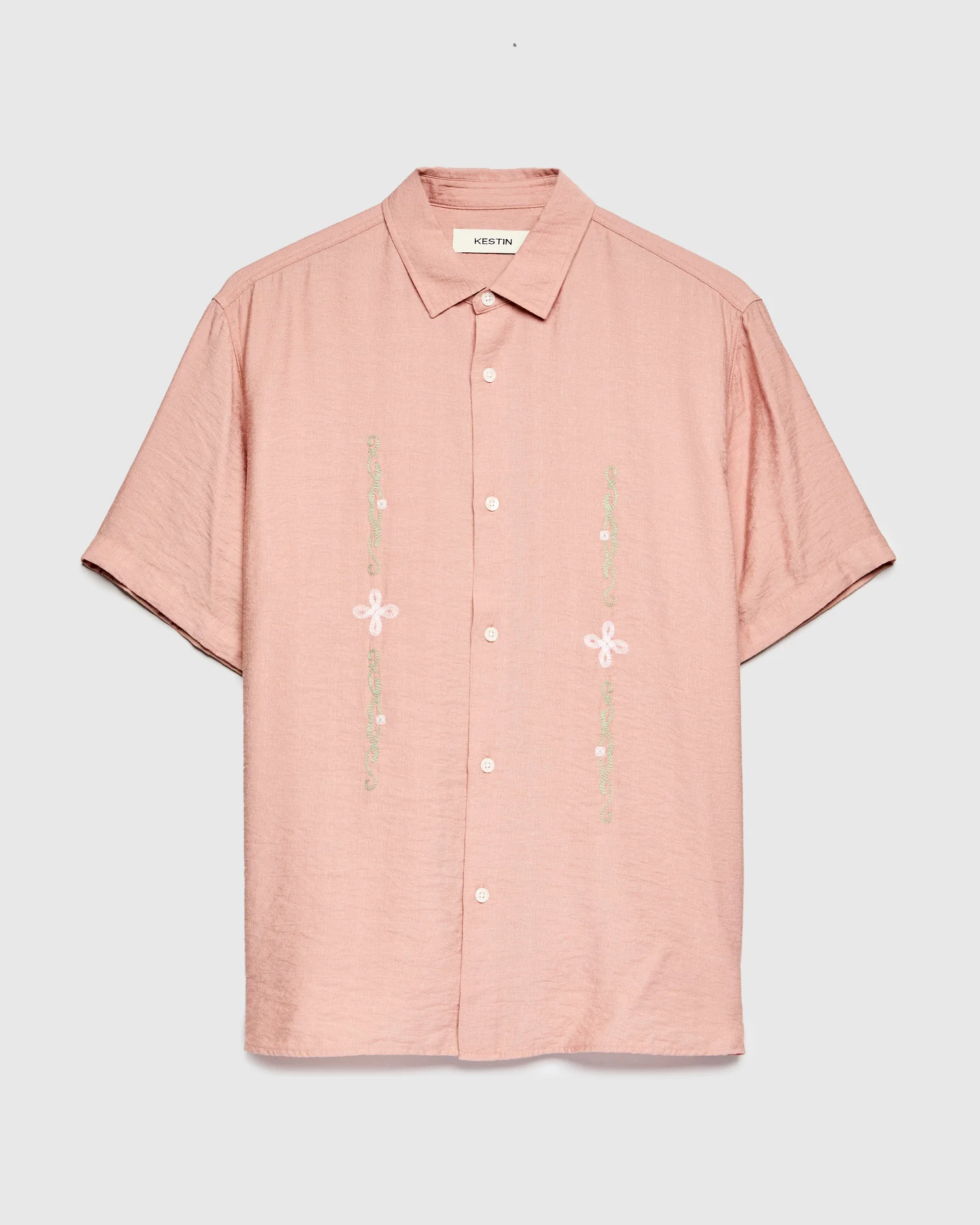 Linen Aberlady Shirt in Dusty Pink