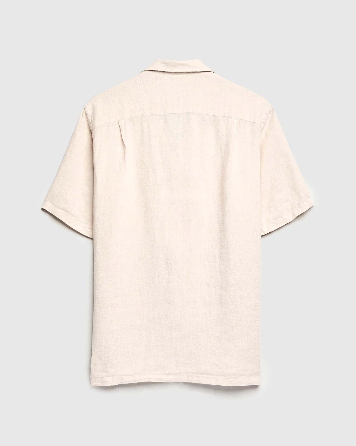Linen Camp Collar Shirt in Raw - Image 2